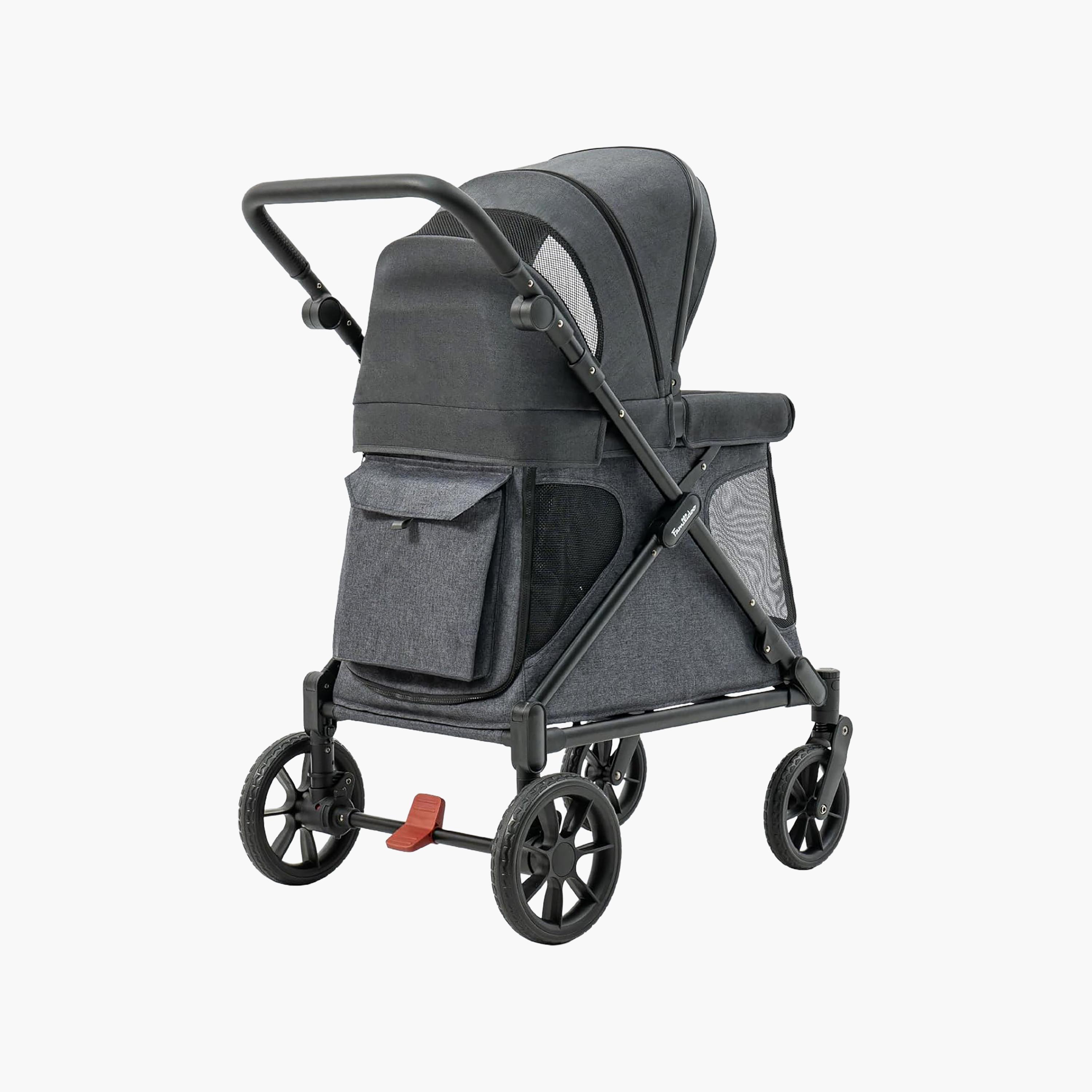 Familidoo Q1 Foldable Multi-Use Wagon Stroller with Magnetic Safety Harness-baby-gear-strollersandprams-strollers-image-2