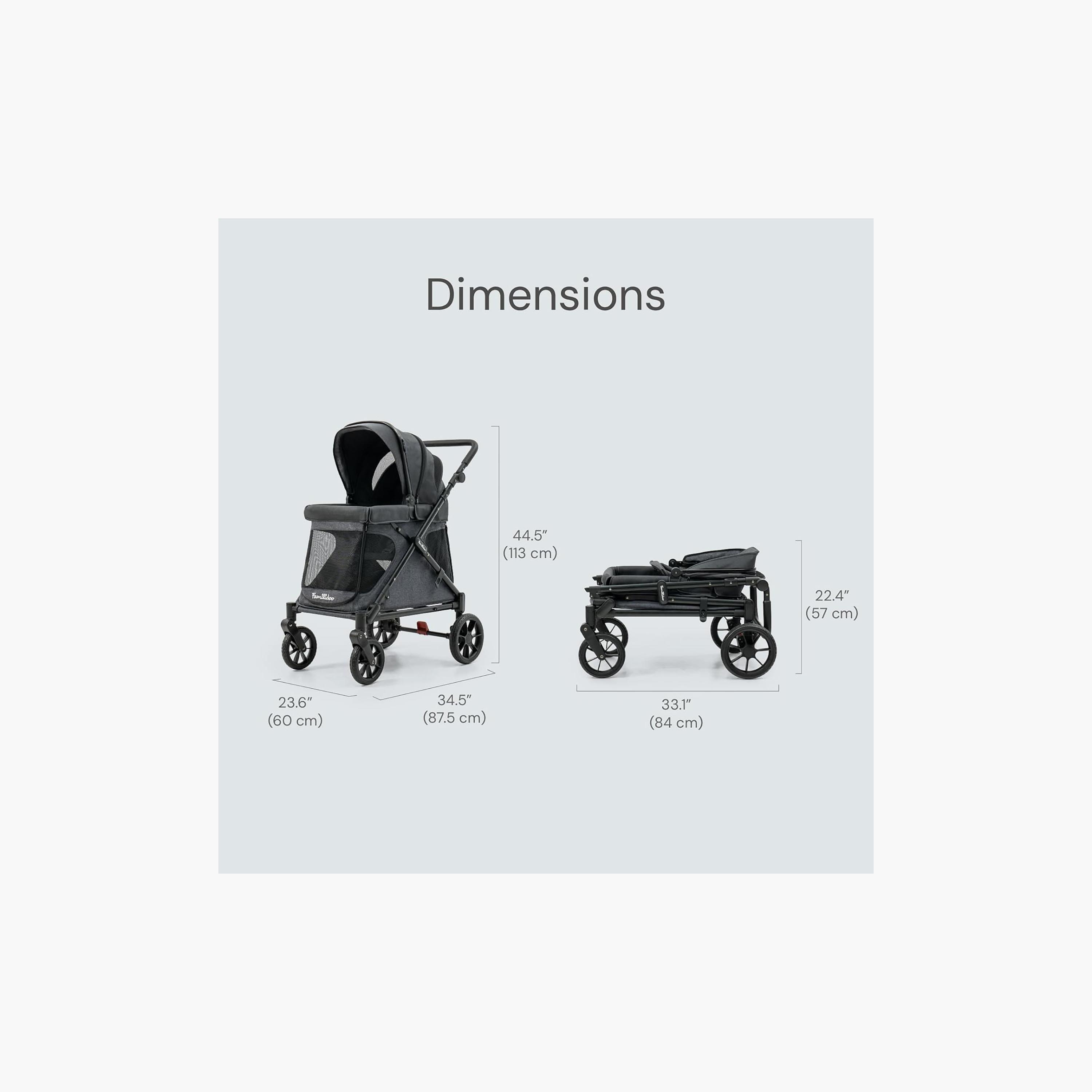 Familidoo Q1 Foldable Multi-Use Wagon Stroller with Magnetic Safety Harness-baby-gear-strollersandprams-strollers-image-9