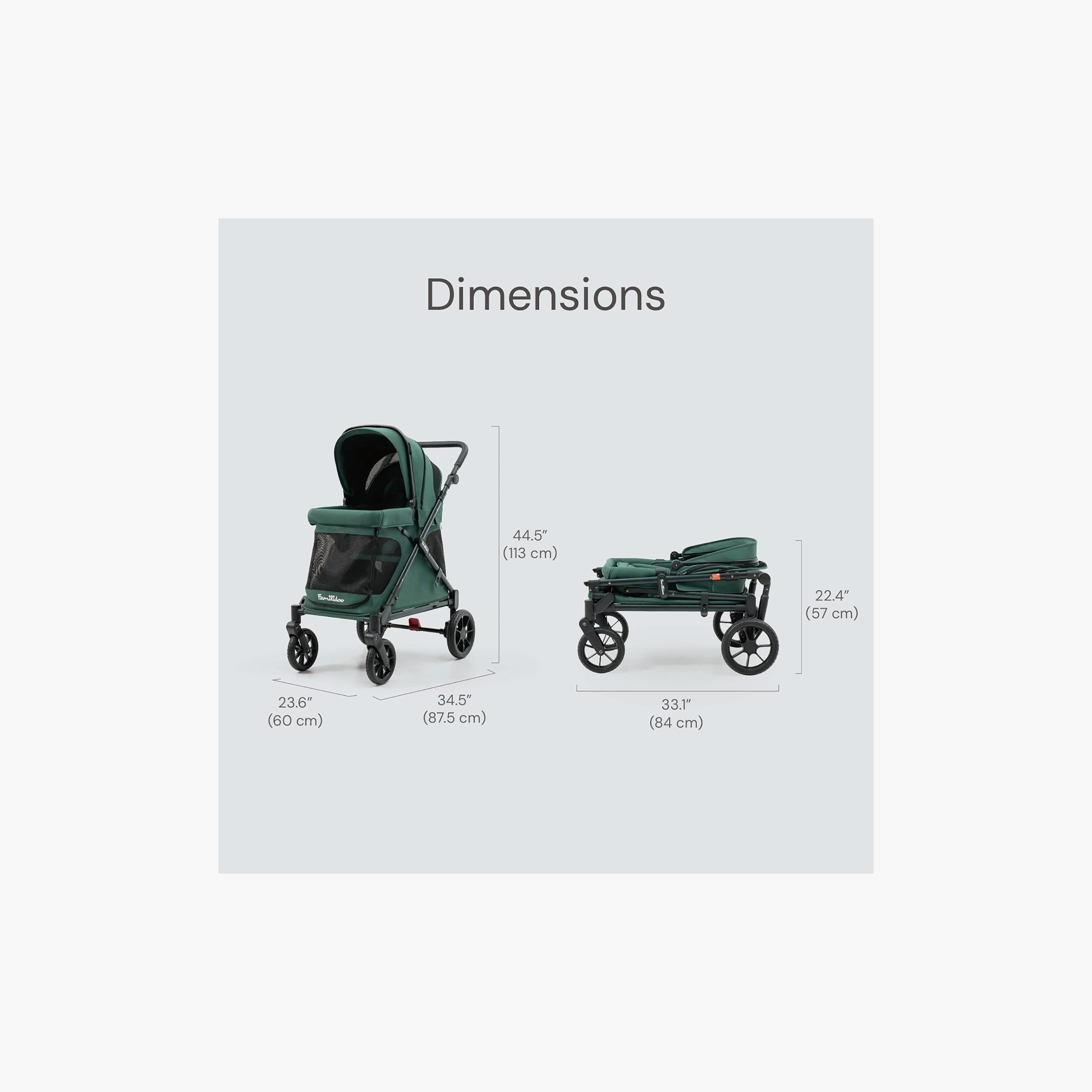 Familidoo Q1 Foldable Multi-Use Wagon Stroller with Magnetic Safety Harness-baby-gear-strollersandprams-strollers-image-9
