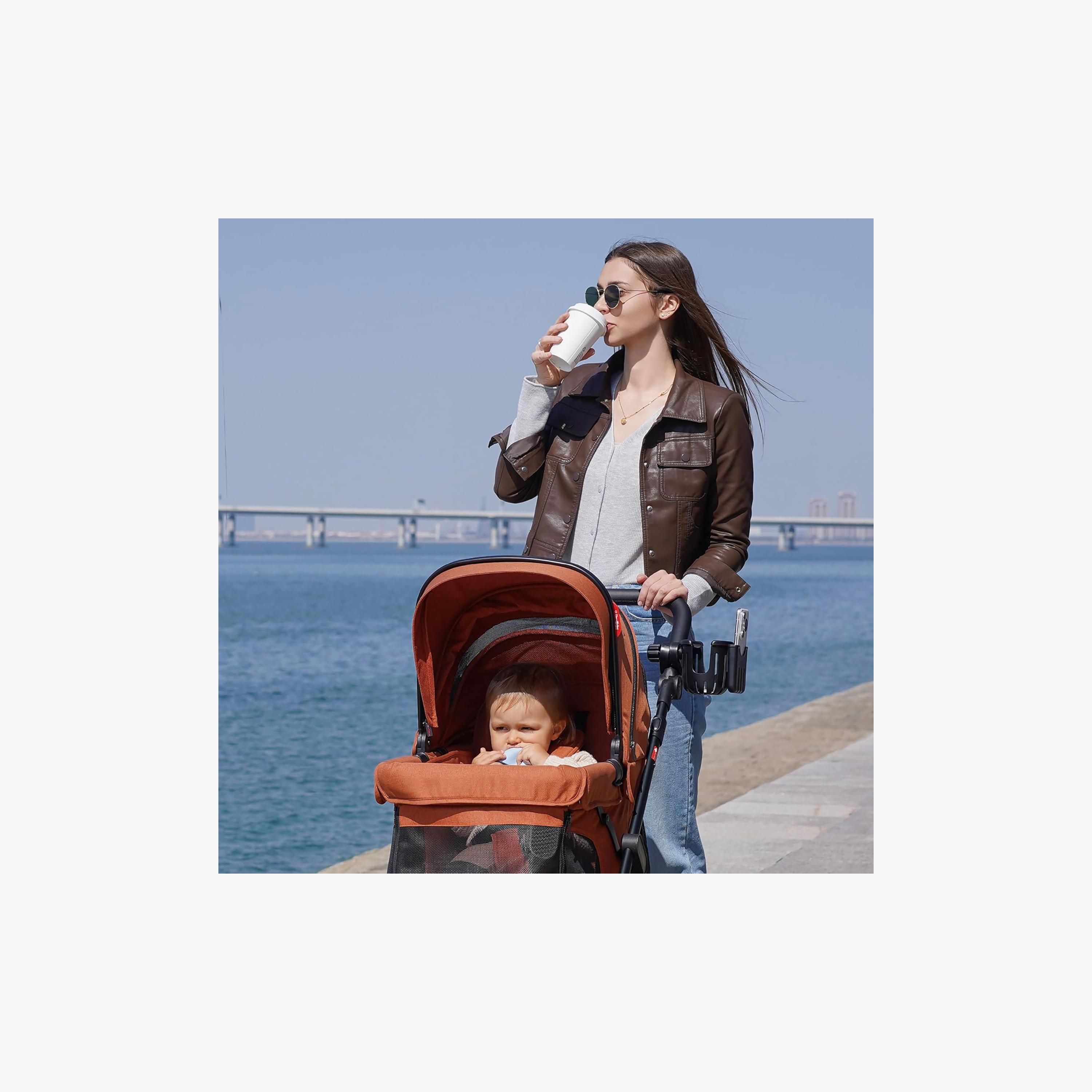 حامل كوب وهاتف 2 في 1 بتثبيت آمن لعربة واجون بتصميم كيوان من فاميليدو-baby-gear-strollersandprams-accessories-image-3
