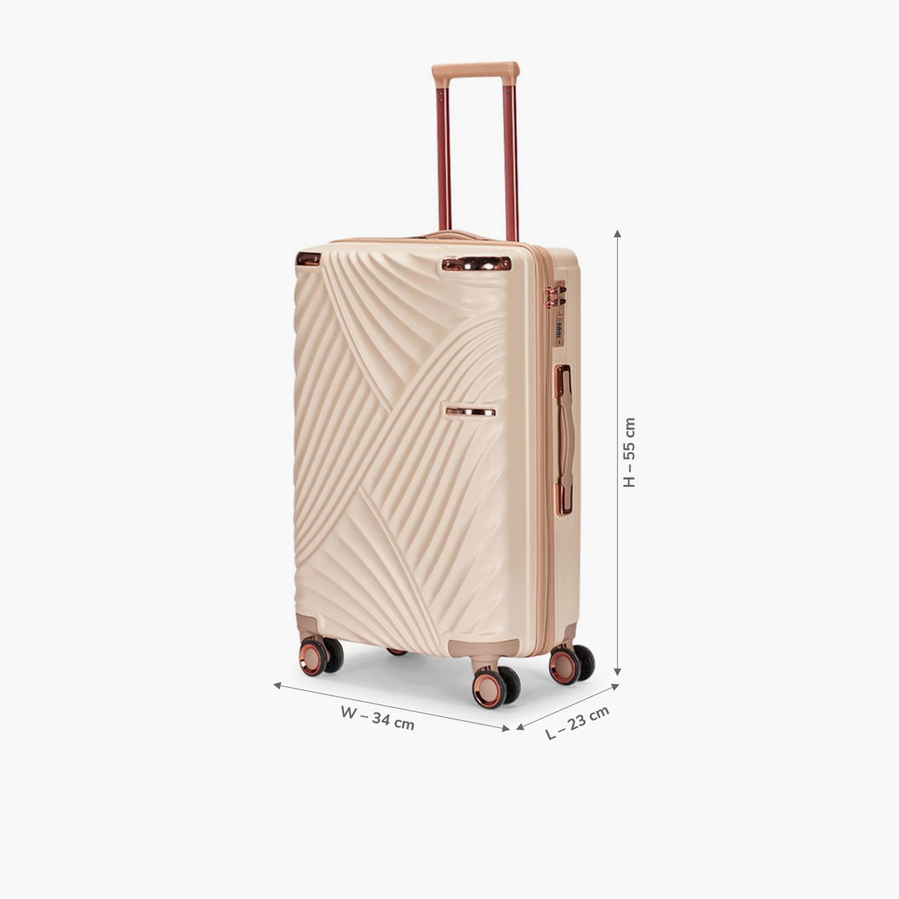 Limra 55 CM Small Cabin ABS Hard-Sided 4-Wheeler Spinner Trolley Bag with Combination Lock-travel-luggagesandbags-luggage-image-2