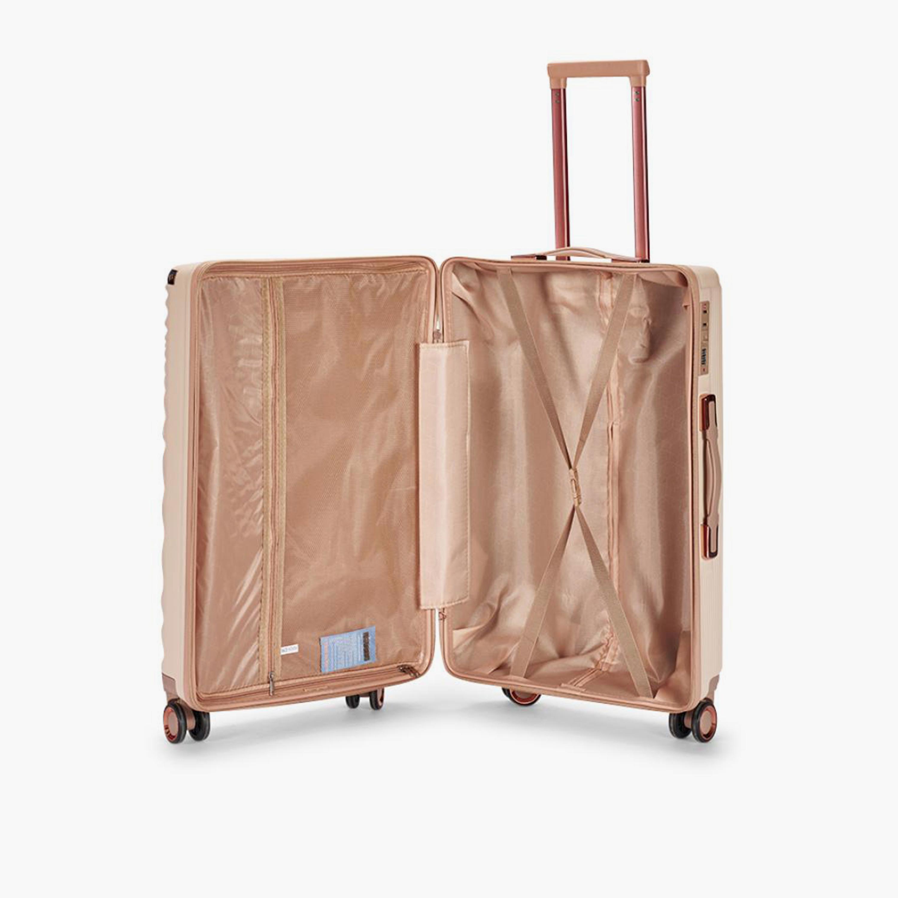 Limra 55 CM Small Cabin ABS Hard-Sided 4-Wheeler Spinner Trolley Bag with Combination Lock-travel-luggagesandbags-luggage-image-4