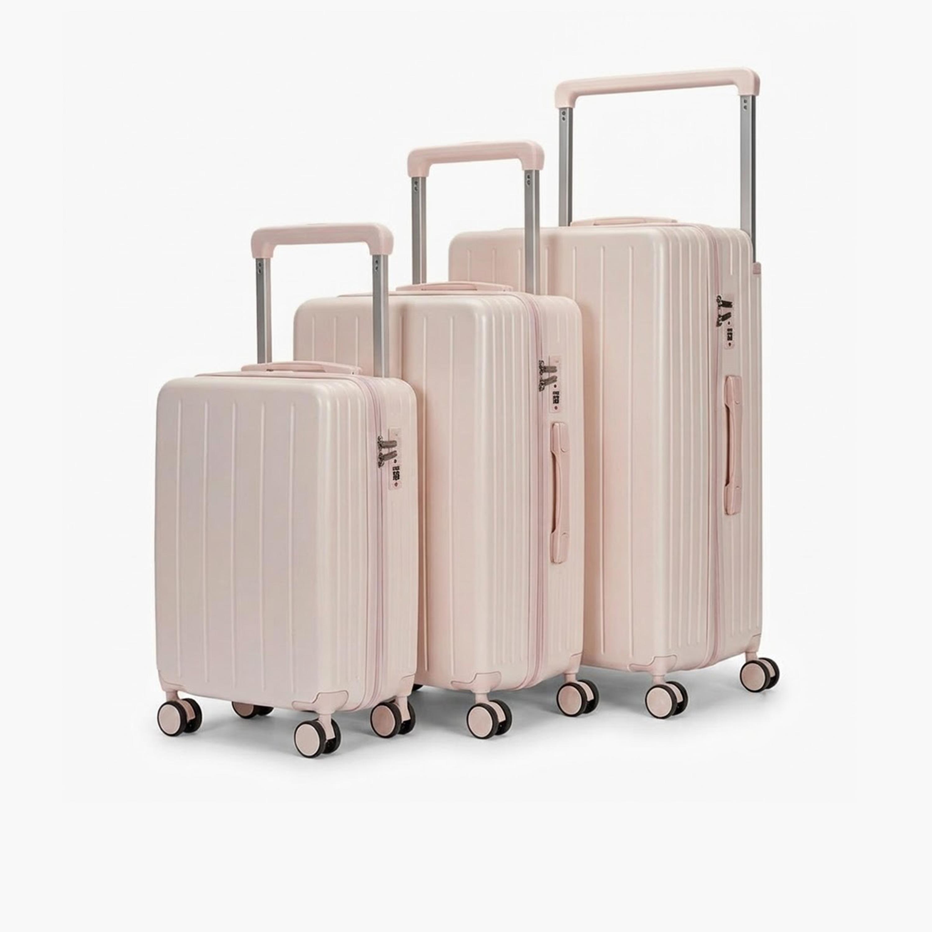 Limra Set of 3 Polycarbonate Hard-Sided 4-Wheeler Spinner Trolley Bags with Combination Lock-travel-luggagesandbags-luggage-image-1
