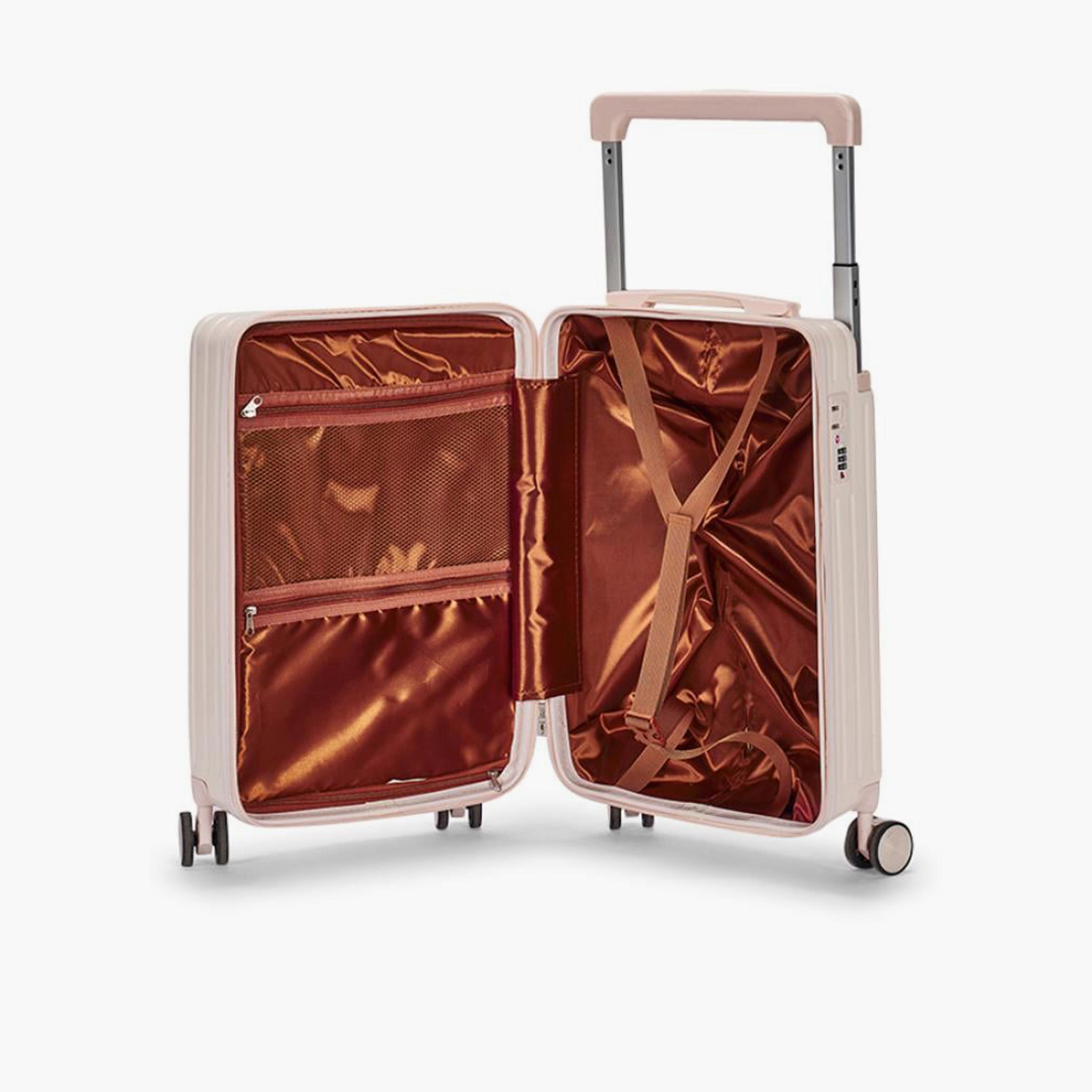 Limra Set of 3 Polycarbonate Hard-Sided 4-Wheeler Spinner Trolley Bags with Combination Lock-travel-luggagesandbags-luggage-image-3