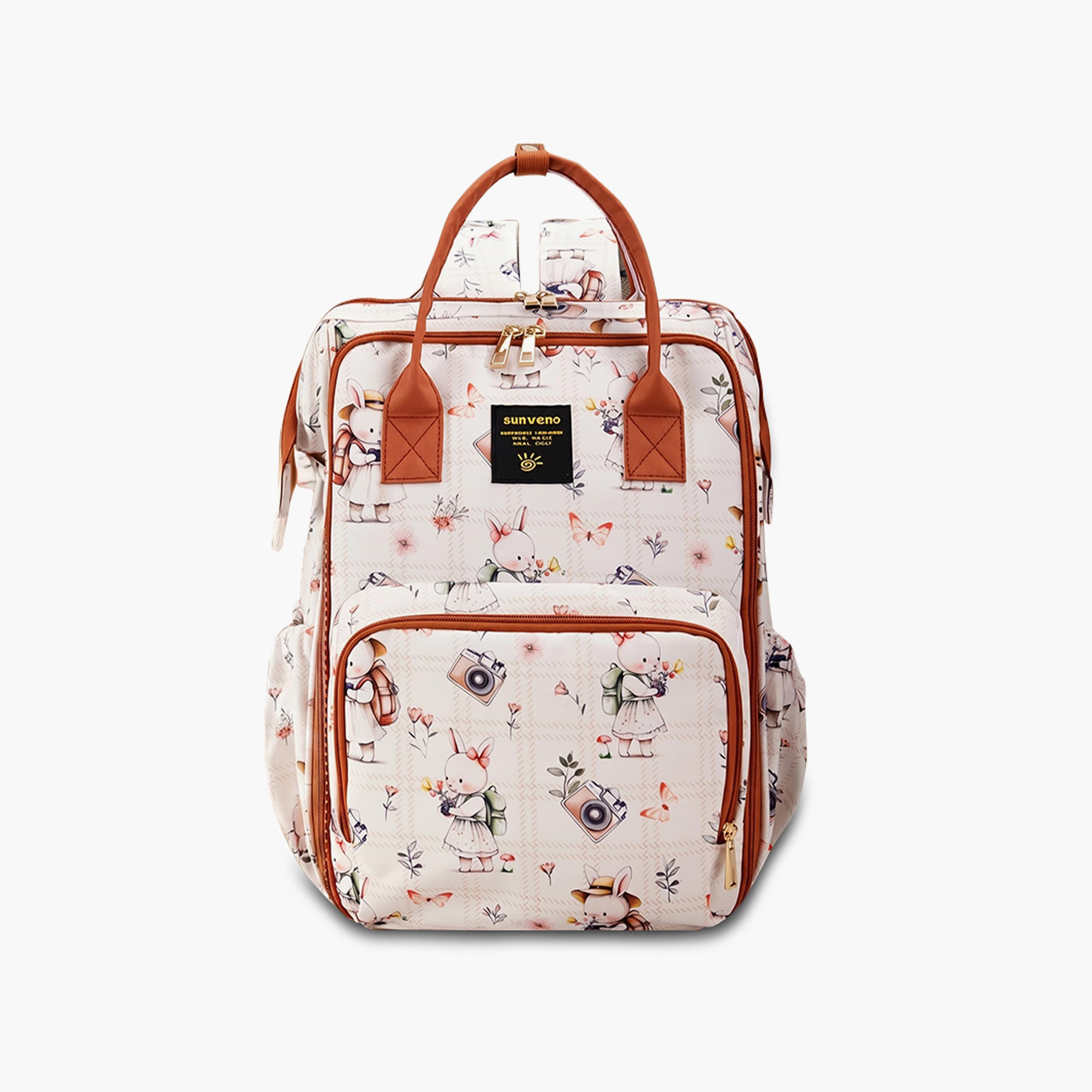 Sunveno Multi-Pocket Diaper Backpack with Insulated Pockets & Anti-Theft Pocket-baby-gear-diaperbags-image-1