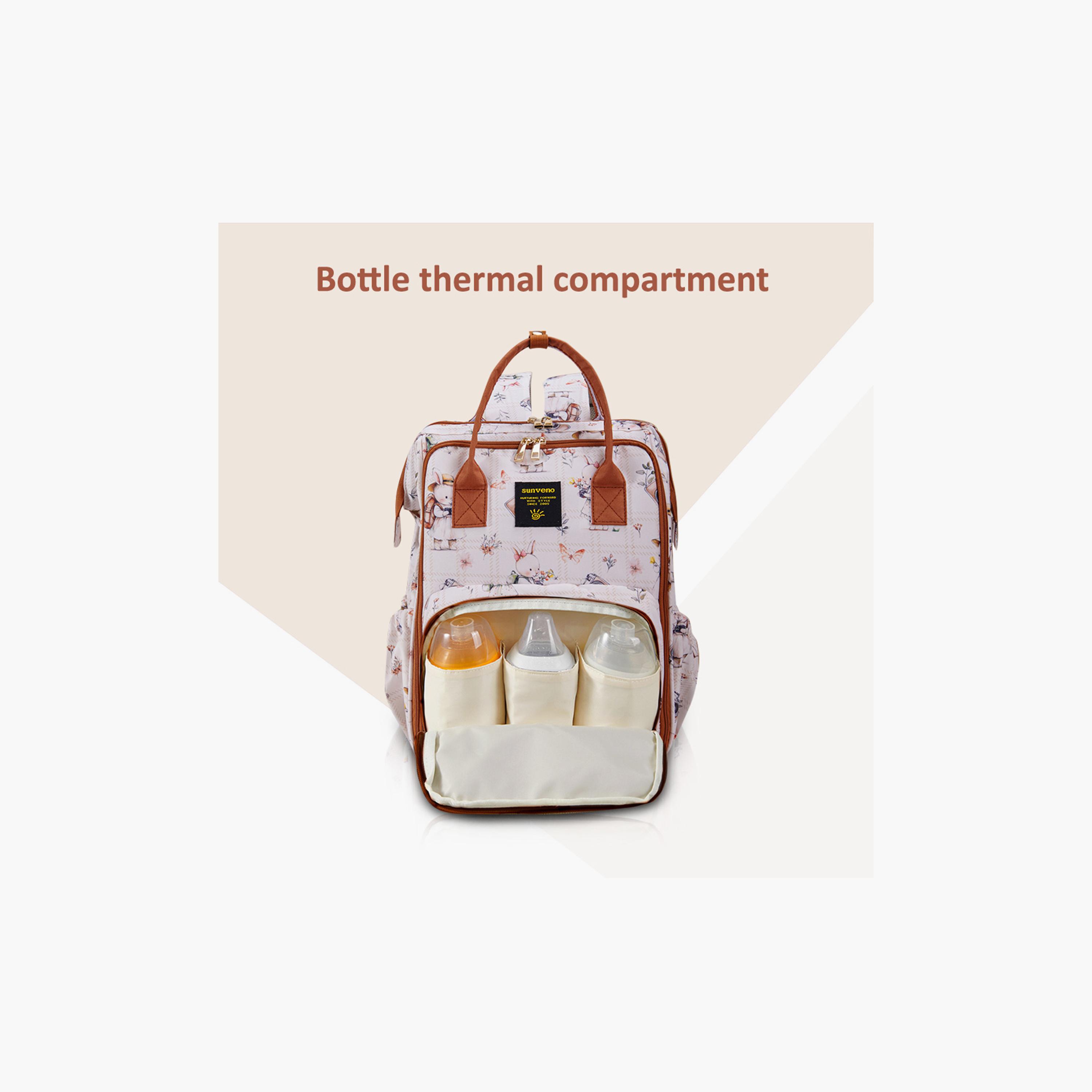 Sunveno Multi-Pocket Diaper Backpack with Insulated Pockets & Anti-Theft Pocket-baby-gear-diaperbags-image-12