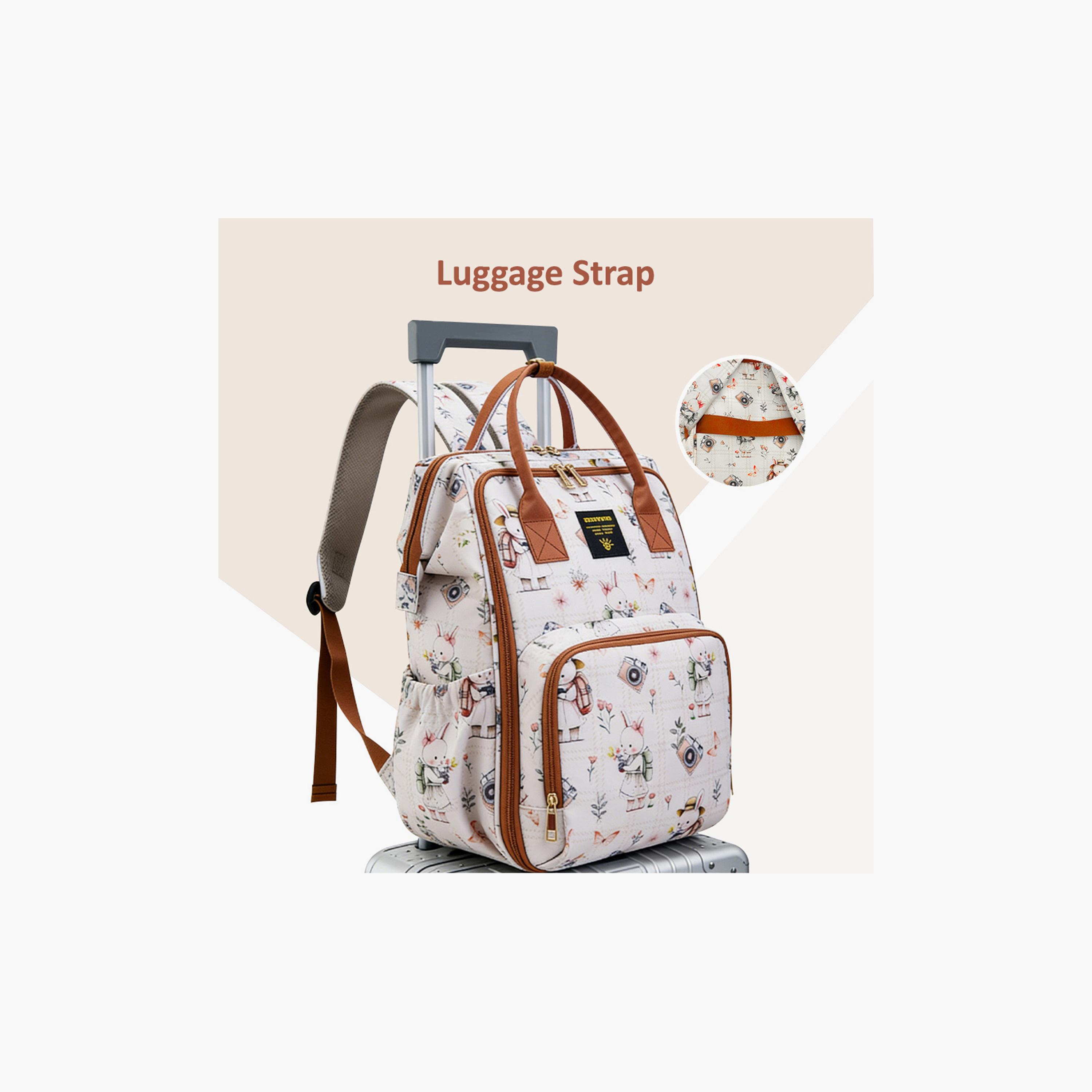 Sunveno Multi-Pocket Diaper Backpack with Insulated Pockets & Anti-Theft Pocket-baby-gear-diaperbags-image-15