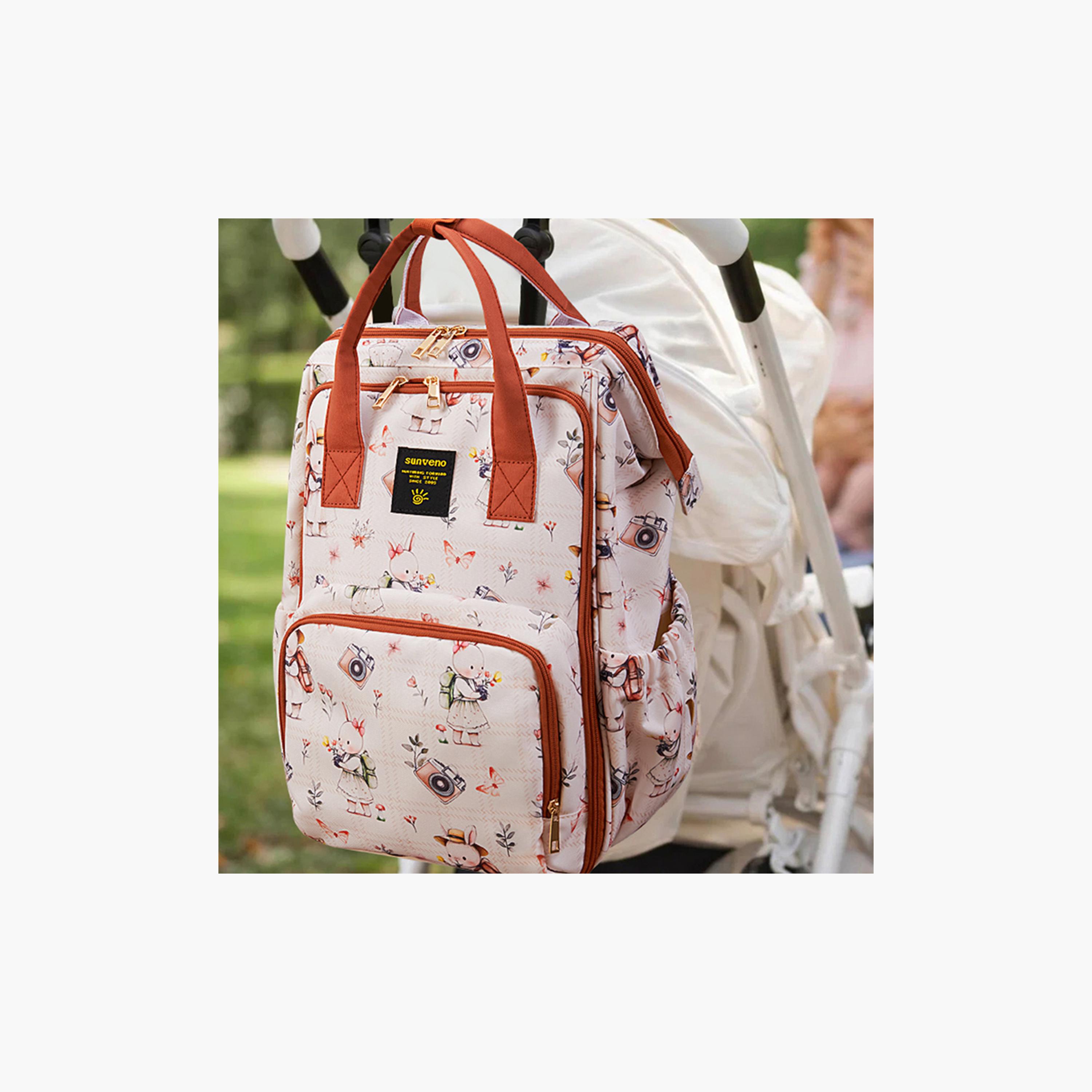 Sunveno Multi-Pocket Diaper Backpack with Insulated Pockets & Anti-Theft Pocket-baby-gear-diaperbags-image-3