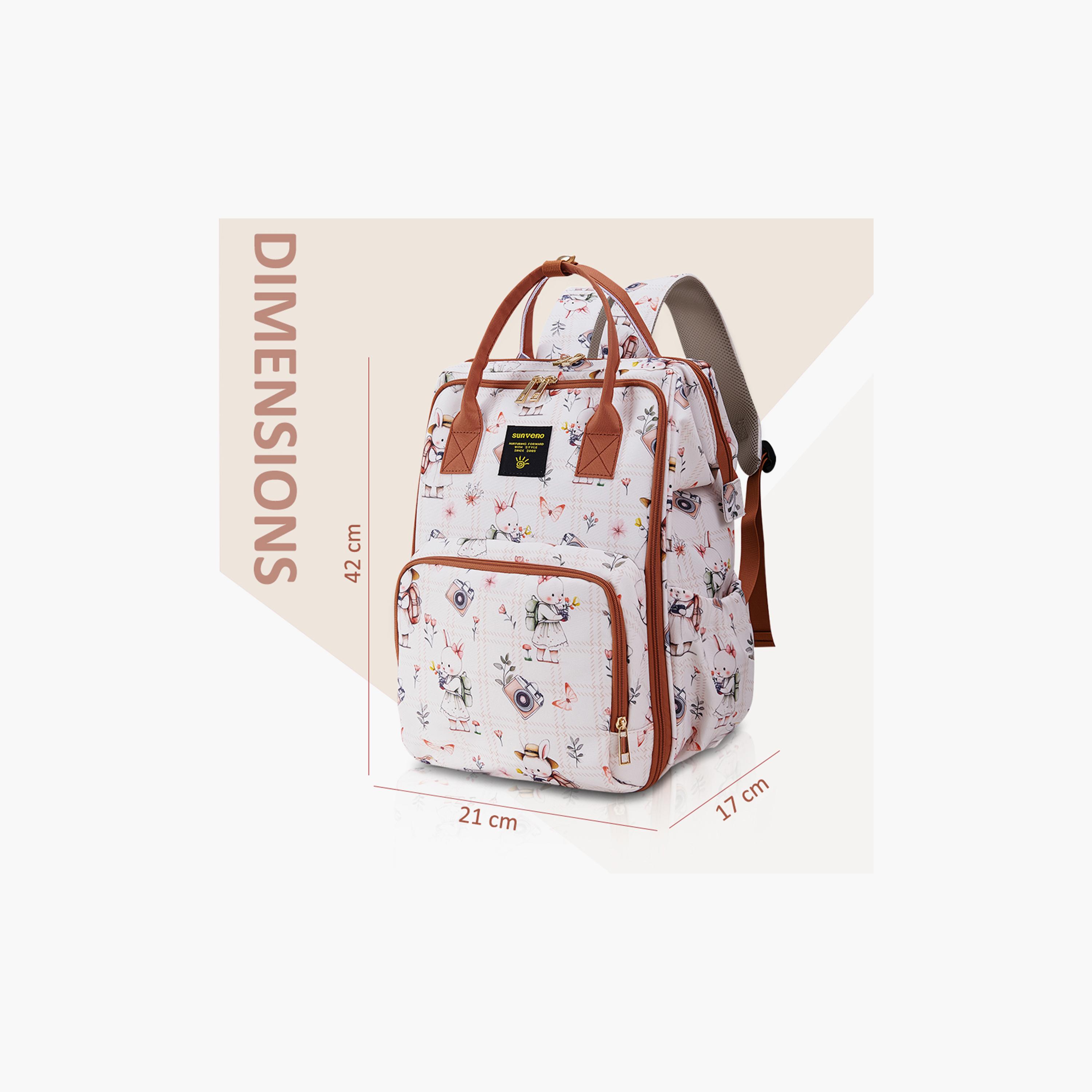 Sunveno Multi-Pocket Diaper Backpack with Insulated Pockets & Anti-Theft Pocket-baby-gear-diaperbags-image-7