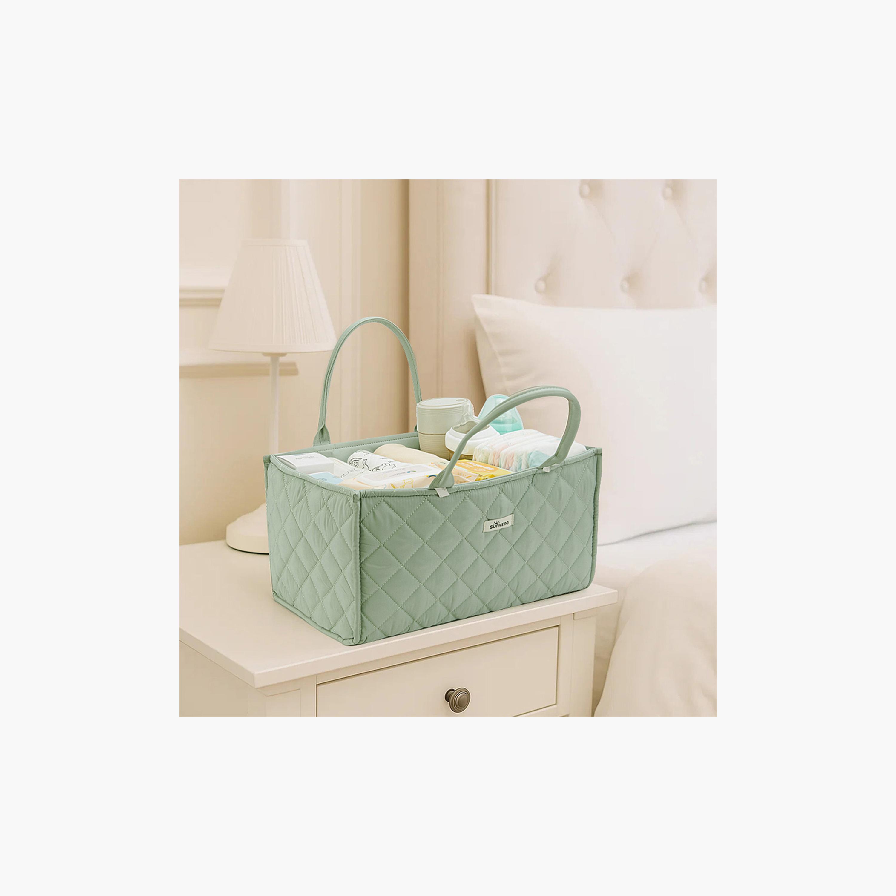 Sunveno Foldable Nursery Organizer Caddy with Removable Dividers & Carry Handles-baby-nursery-furniture-wardrobesandstorage-image-3