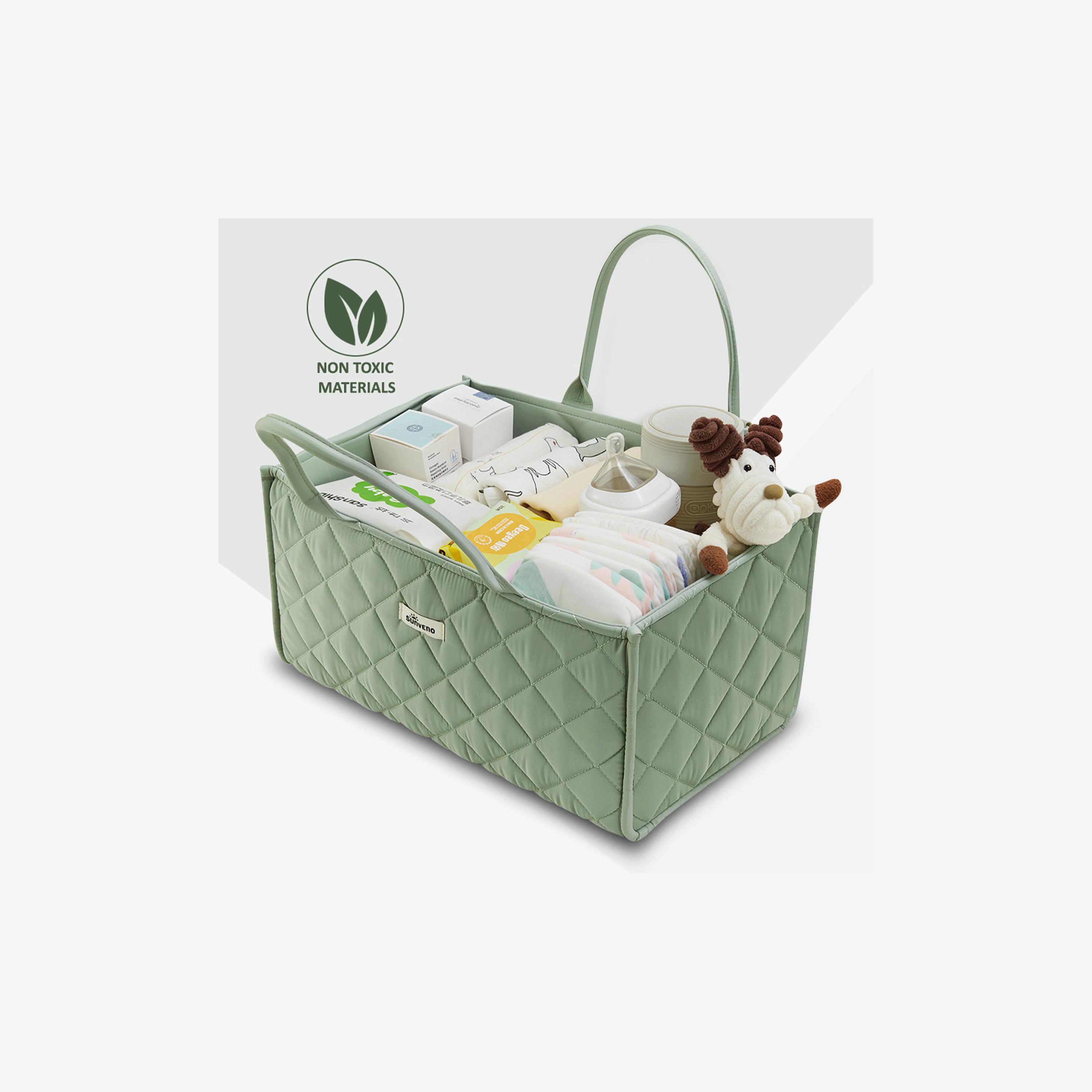 Sunveno Foldable Nursery Organizer Caddy with Removable Dividers & Carry Handles-baby-nursery-furniture-wardrobesandstorage-image-4
