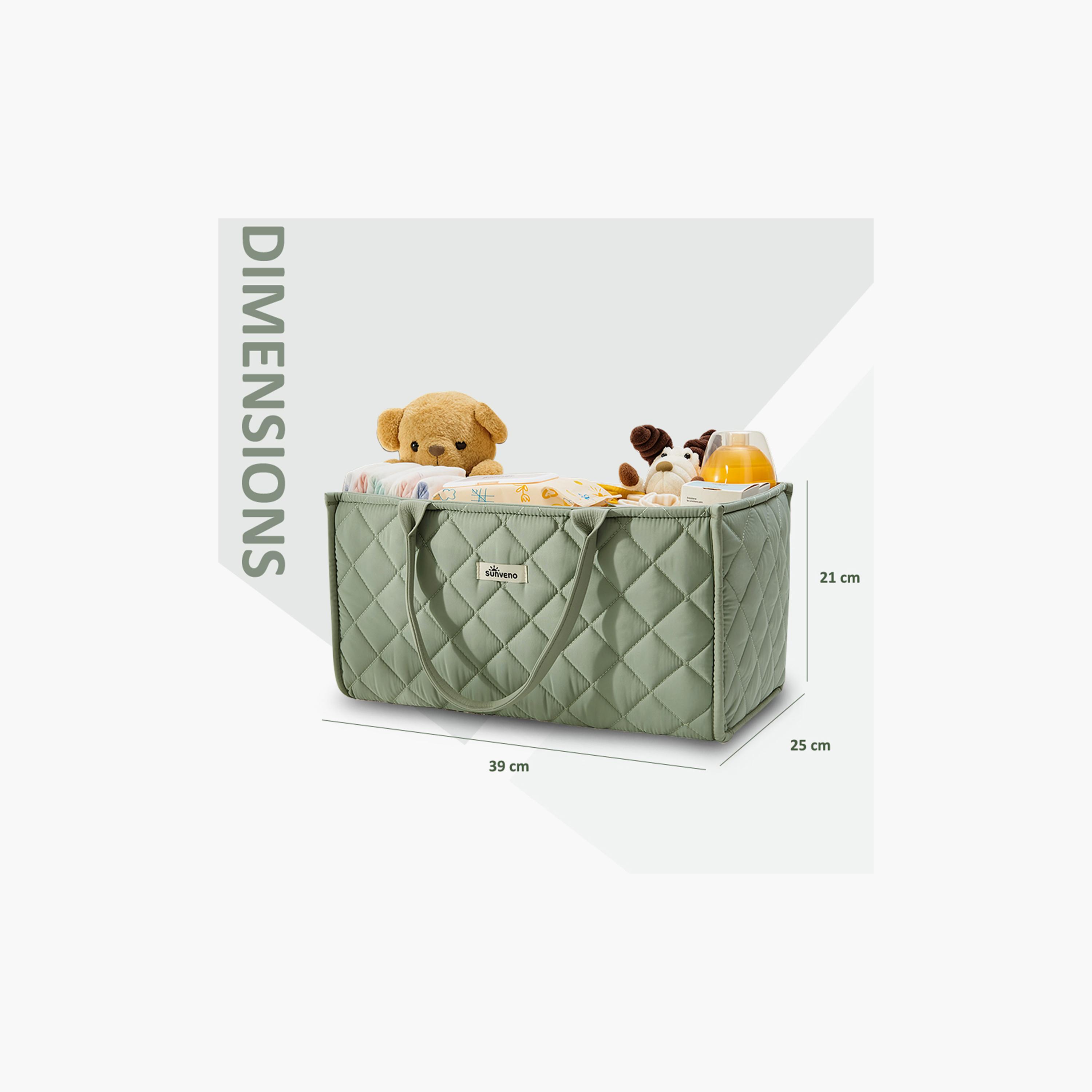 Sunveno Foldable Nursery Organizer Caddy with Removable Dividers & Carry Handles-baby-nursery-furniture-wardrobesandstorage-image-7