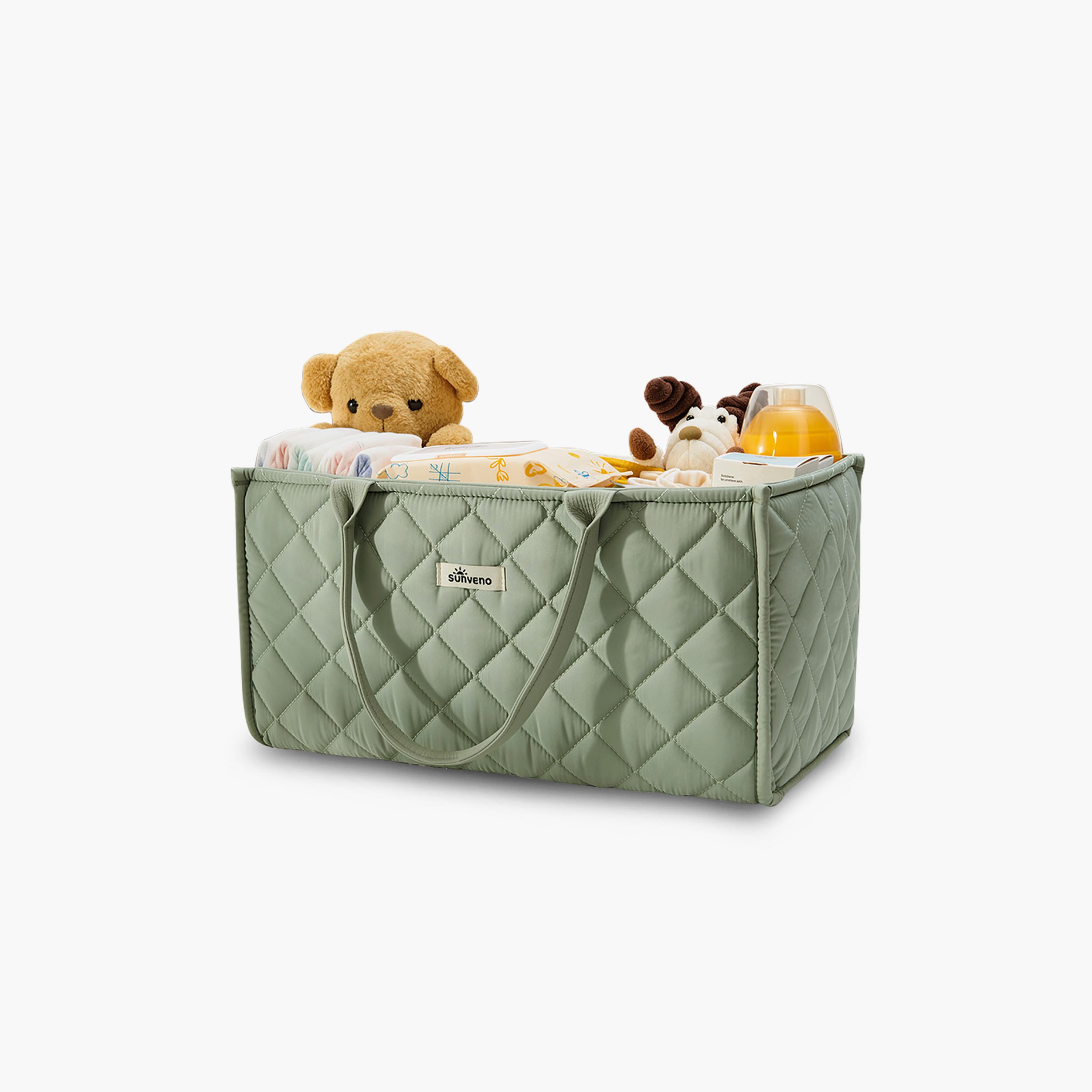 Sunveno Foldable Nursery Organizer Caddy with Removable Dividers & Carry Handles-baby-nursery-furniture-wardrobesandstorage-image-8