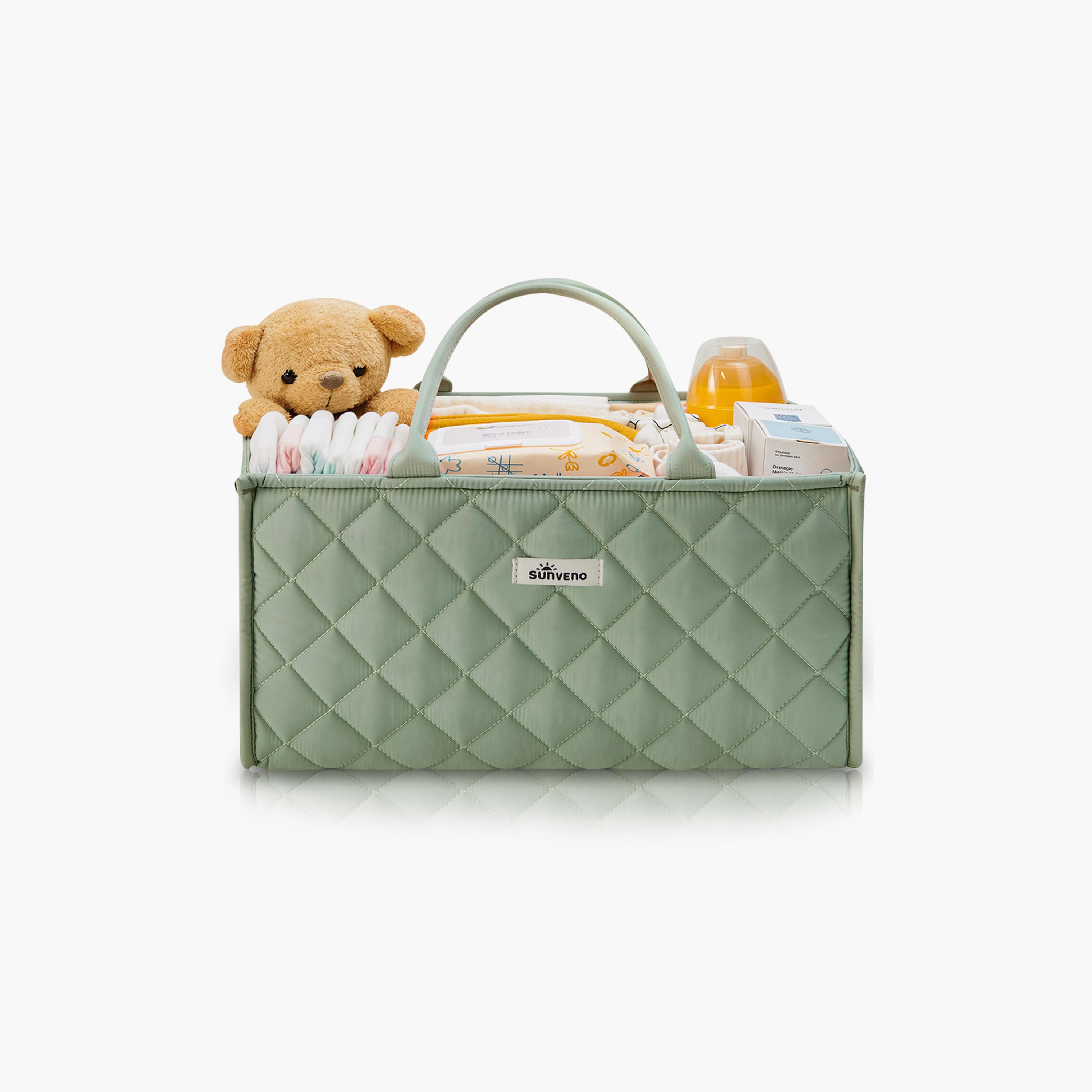 Sunveno Foldable Nursery Organizer Caddy with Removable Dividers & Carry Handles-baby-nursery-furniture-wardrobesandstorage-image-9