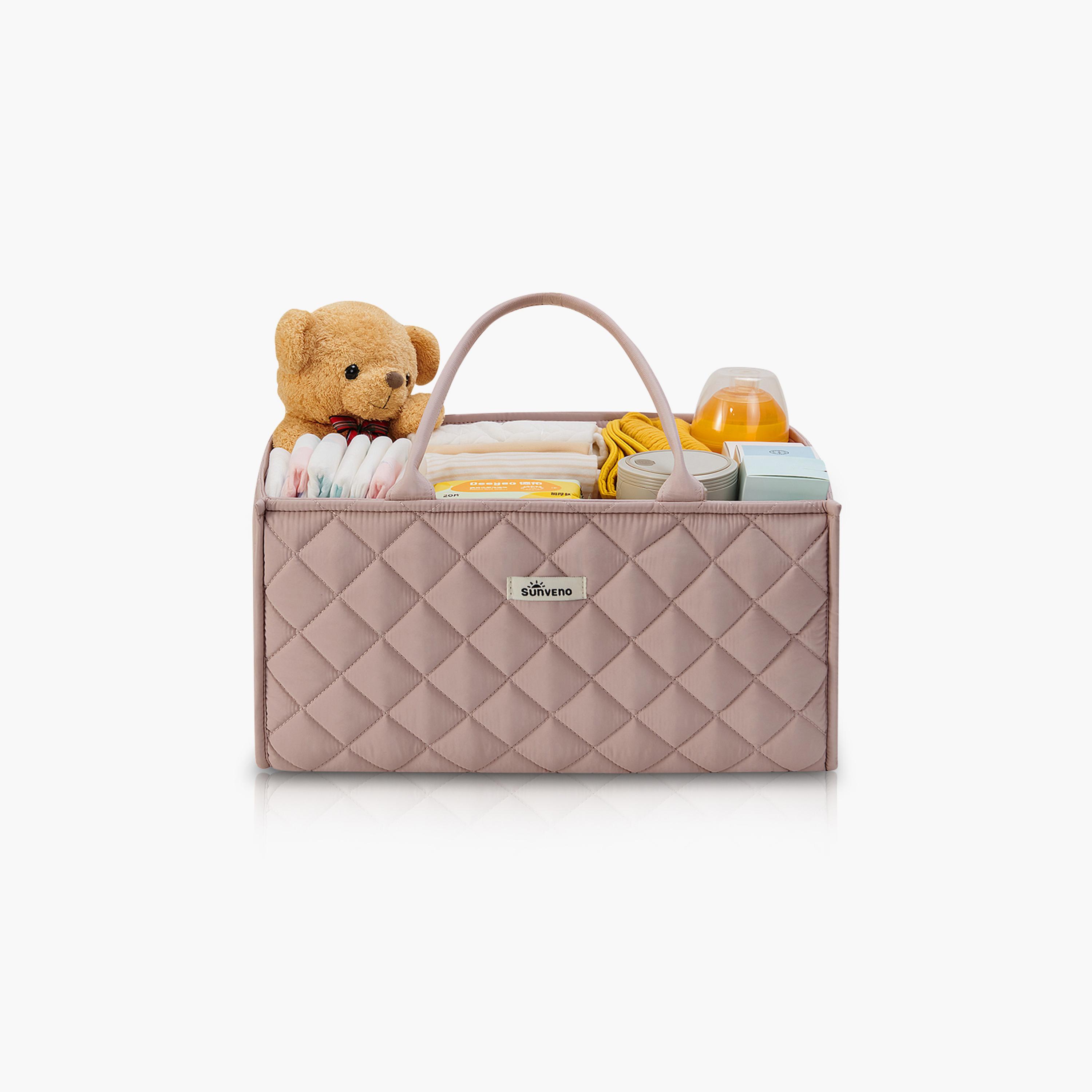 Sunveno Foldable Nursery Organizer Caddy with Removable Dividers & Carry Handles-baby-nursery-furniture-wardrobesandstorage-image-10