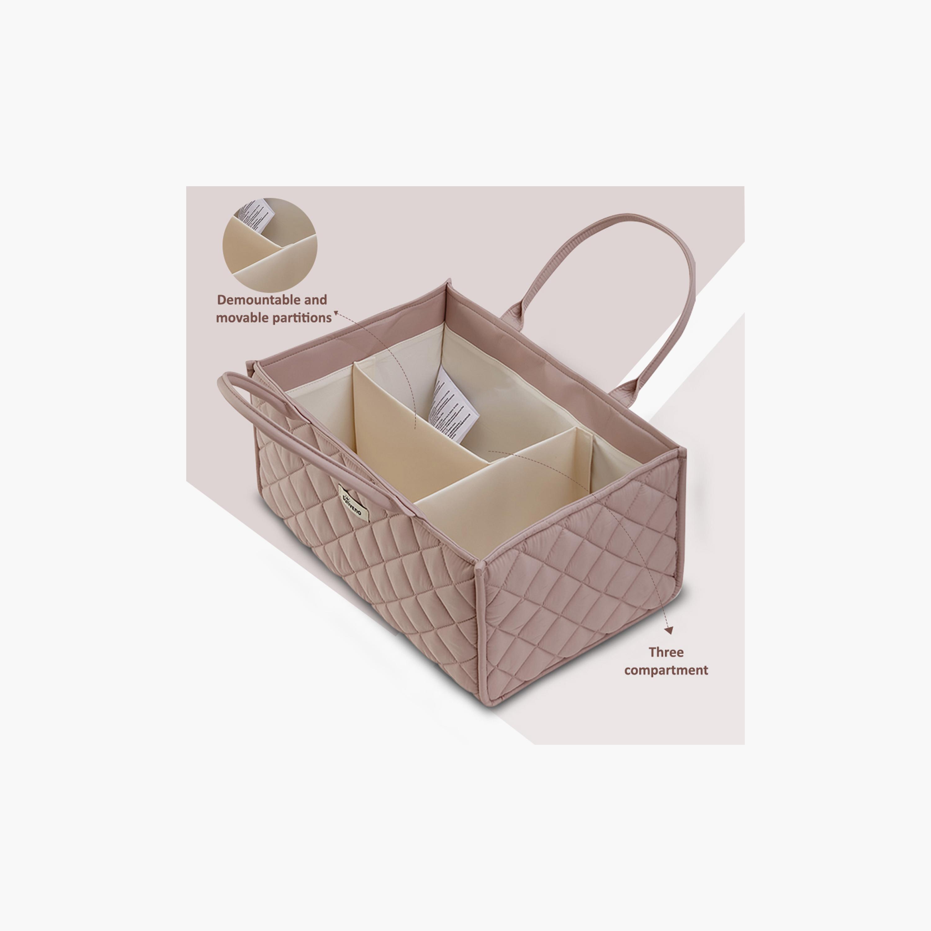 Sunveno Foldable Nursery Organizer Caddy with Removable Dividers & Carry Handles-baby-nursery-furniture-wardrobesandstorage-image-13
