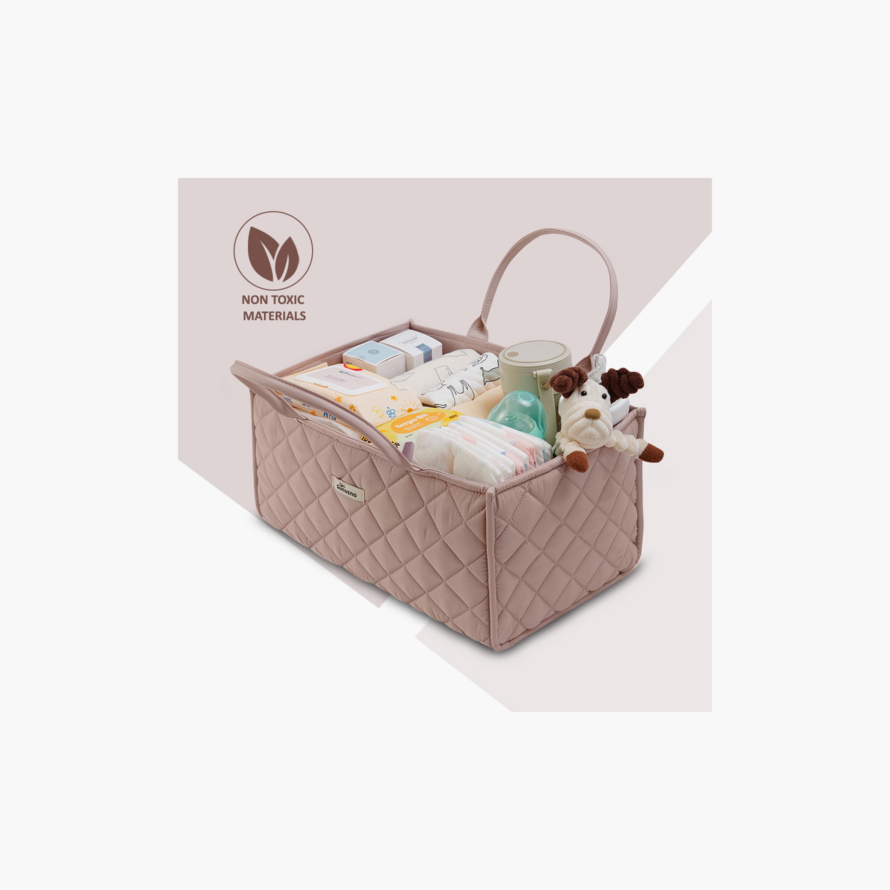 Sunveno Foldable Nursery Organizer Caddy with Removable Dividers & Carry Handles-baby-nursery-furniture-wardrobesandstorage-image-5