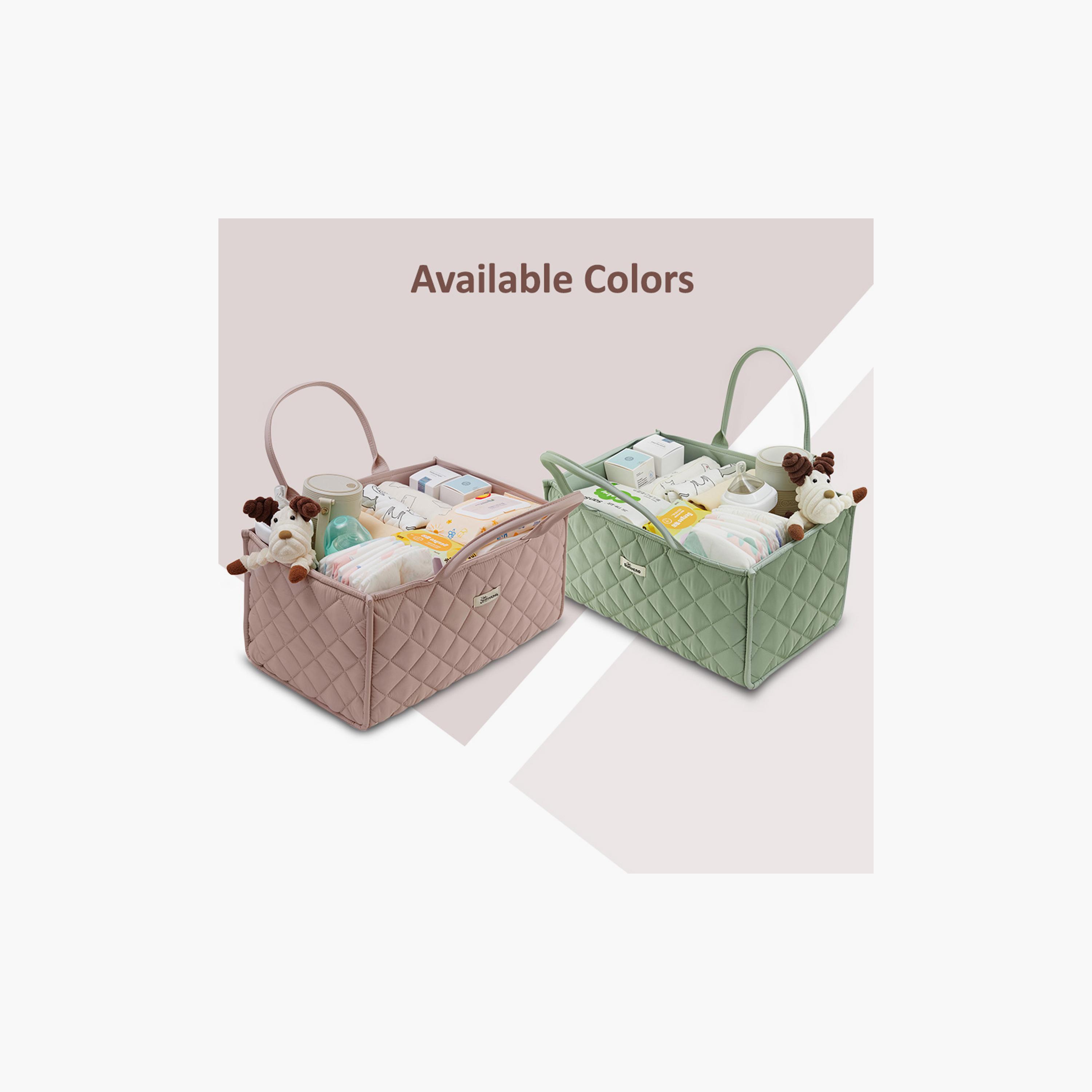 Sunveno Foldable Nursery Organizer Caddy with Removable Dividers & Carry Handles-baby-nursery-furniture-wardrobesandstorage-image-7