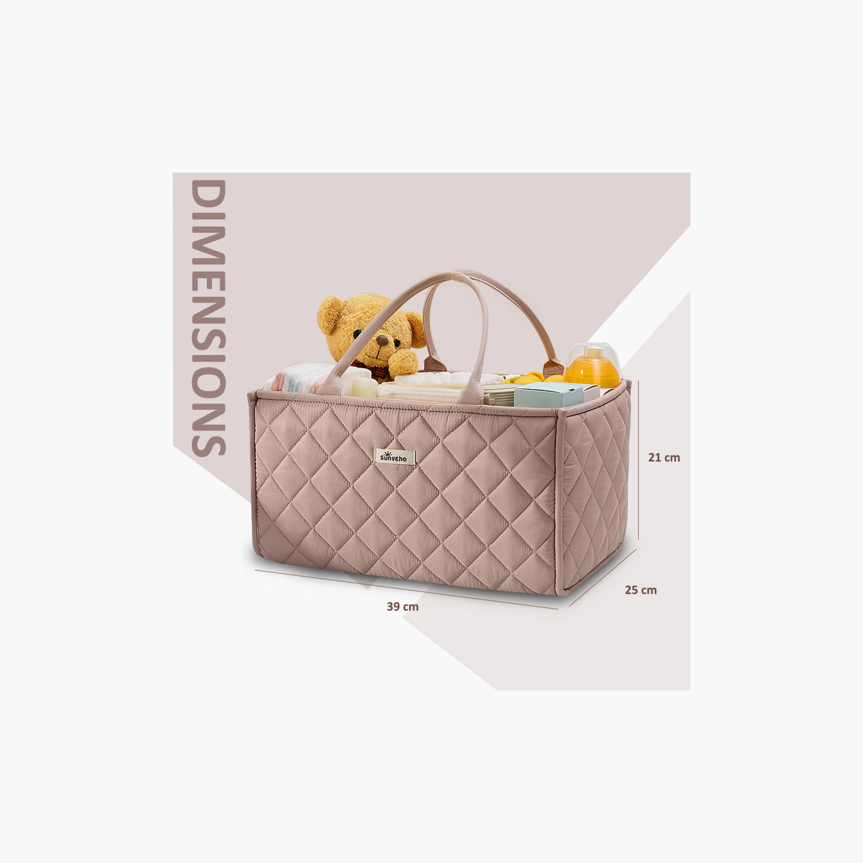 Sunveno Foldable Nursery Organizer Caddy with Removable Dividers & Carry Handles-baby-nursery-furniture-wardrobesandstorage-image-8