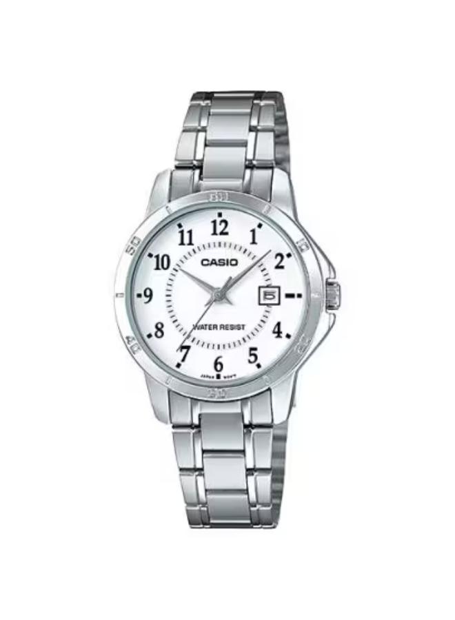 Casio Women's Analog White Dial Watch  | LTP-V004D-7BUDF-women-watchesandjewellery-watches-image-1