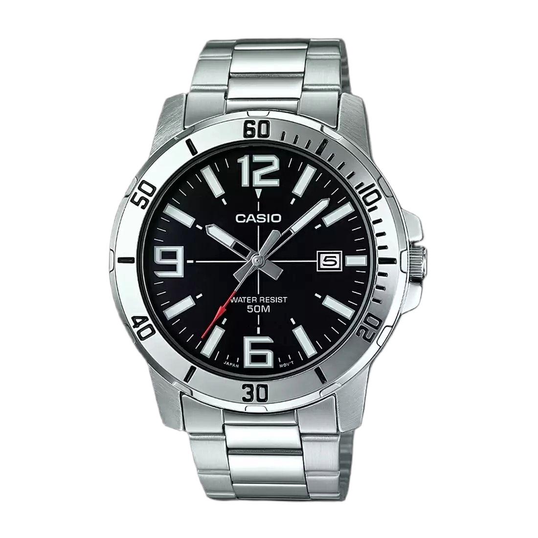 Casio Men's Analog Black Dial Watch  | MTP-VD01D-1BVUDF-men-watchesandjewellery-watches-image-1