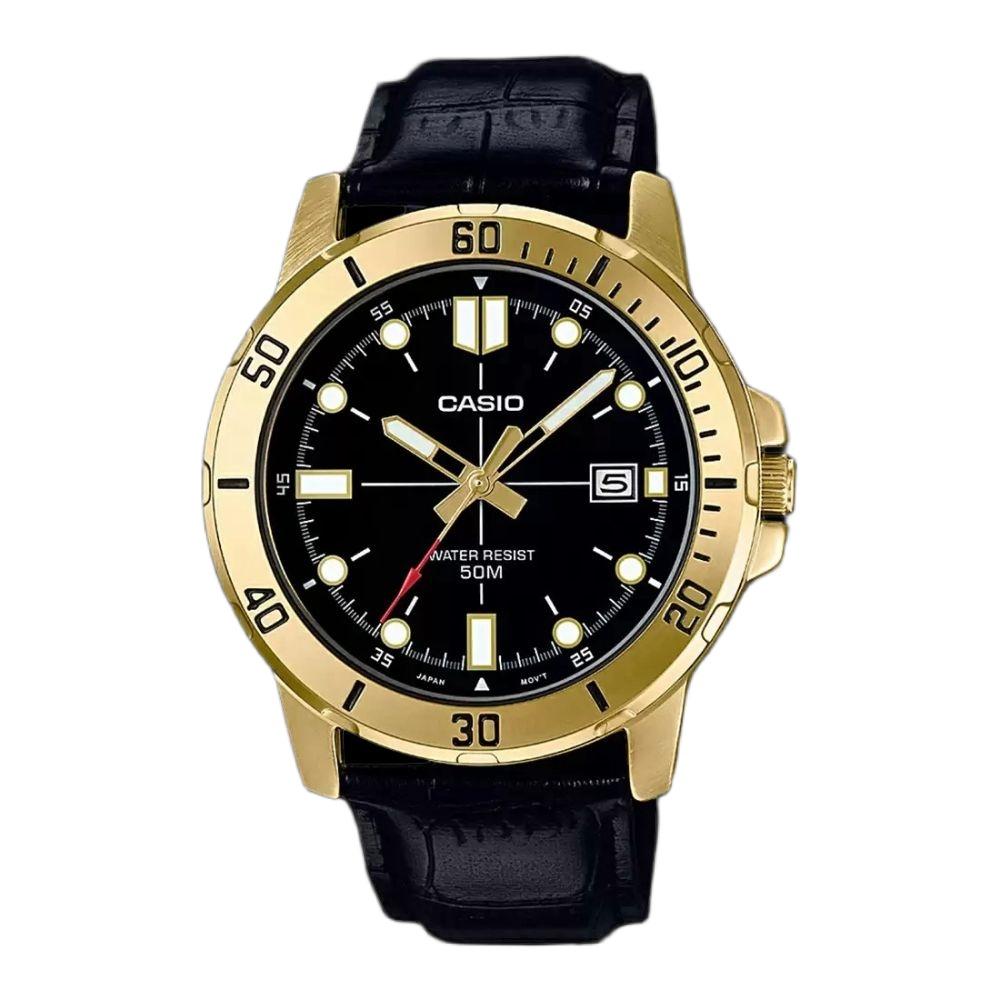 Casio Men's Analog Black Dial Watch  | MTP-VD01GL-1EVUDF-men-watchesandjewellery-watches-image-1
