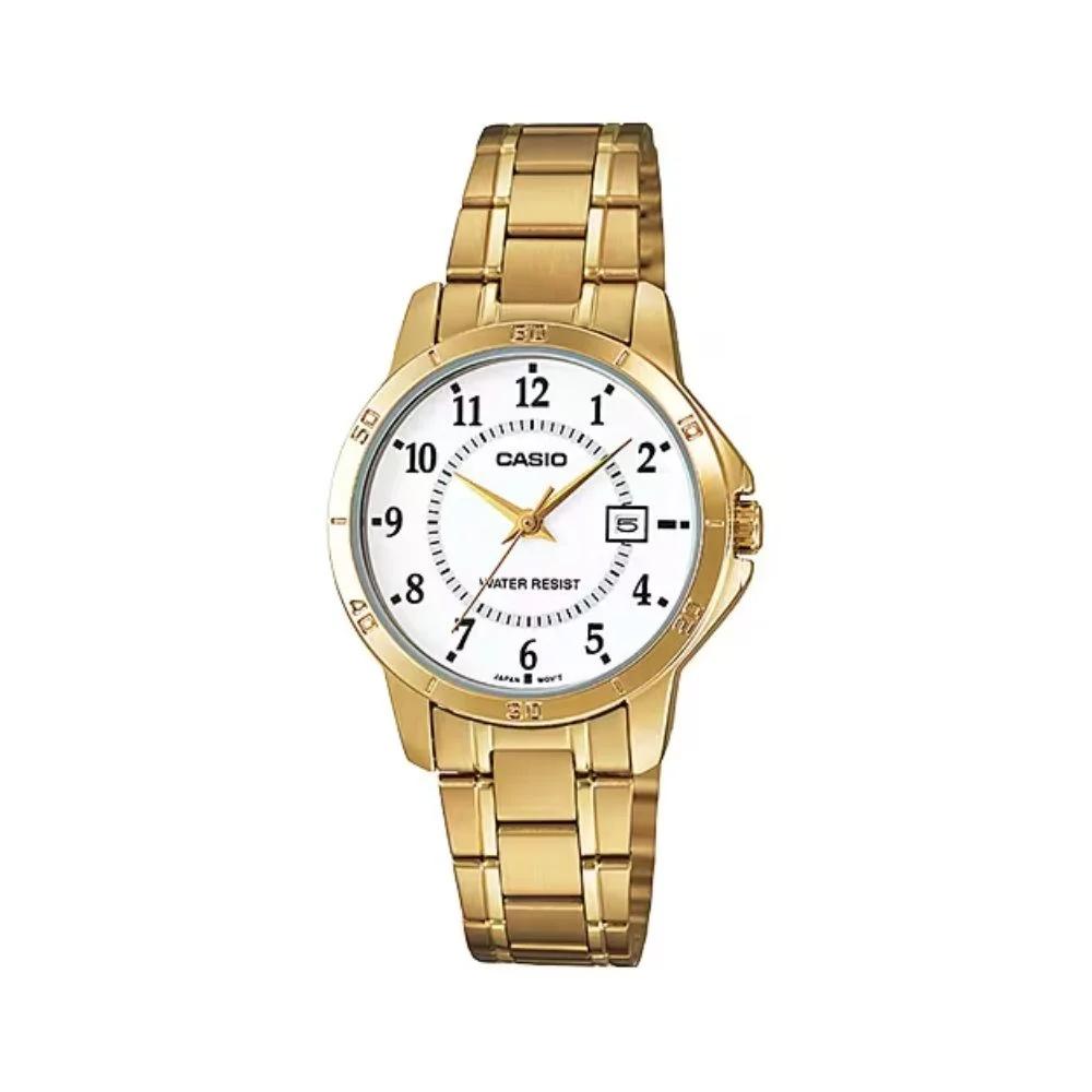 Casio Women's Analog White Dial Watch  | LTP-V004G-7BUDF-women-watchesandjewellery-watches-image-1