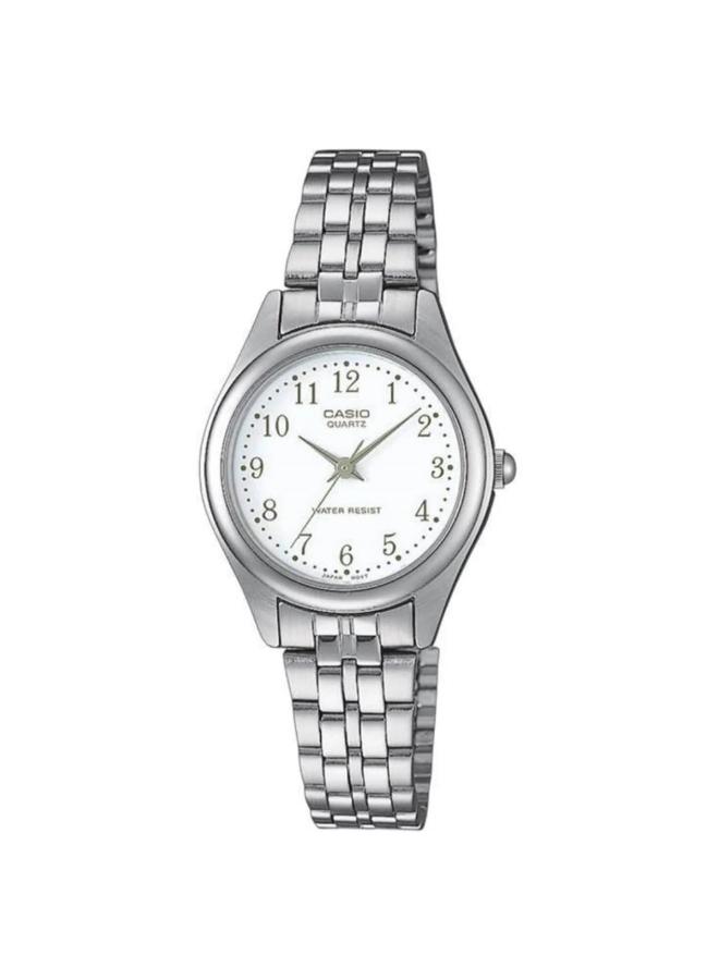 ساعة كاسيو نسائية تناظرية بمينا أبيض | LTP-1129A-7BRDF-women-watchesandjewellery-watches-image-1