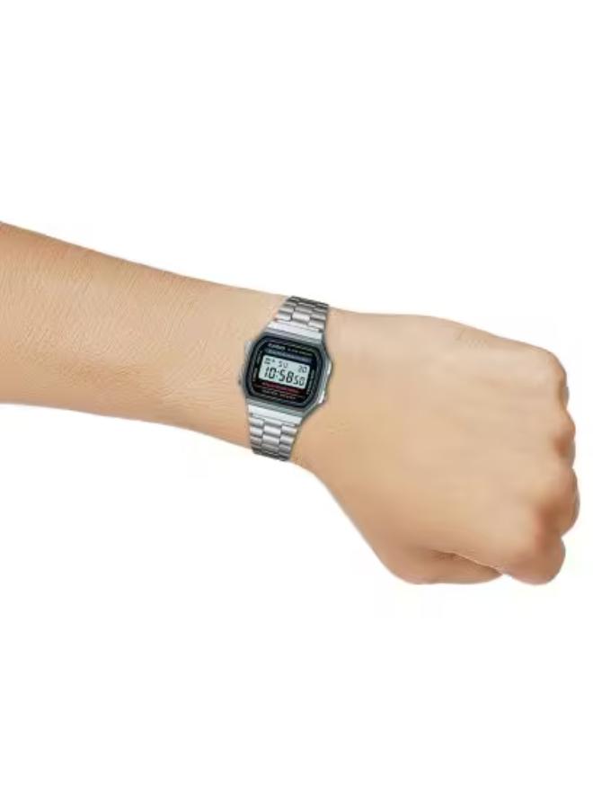ساعة كاسيو رجالية رقمية بمينا فضي | A168WA-1WDF-men-watchesandjewellery-watches-image-4