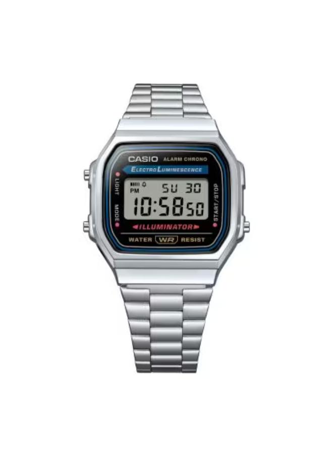 ساعة كاسيو رجالية رقمية بمينا فضي | A168WA-1WDF-men-watchesandjewellery-watches-image-5