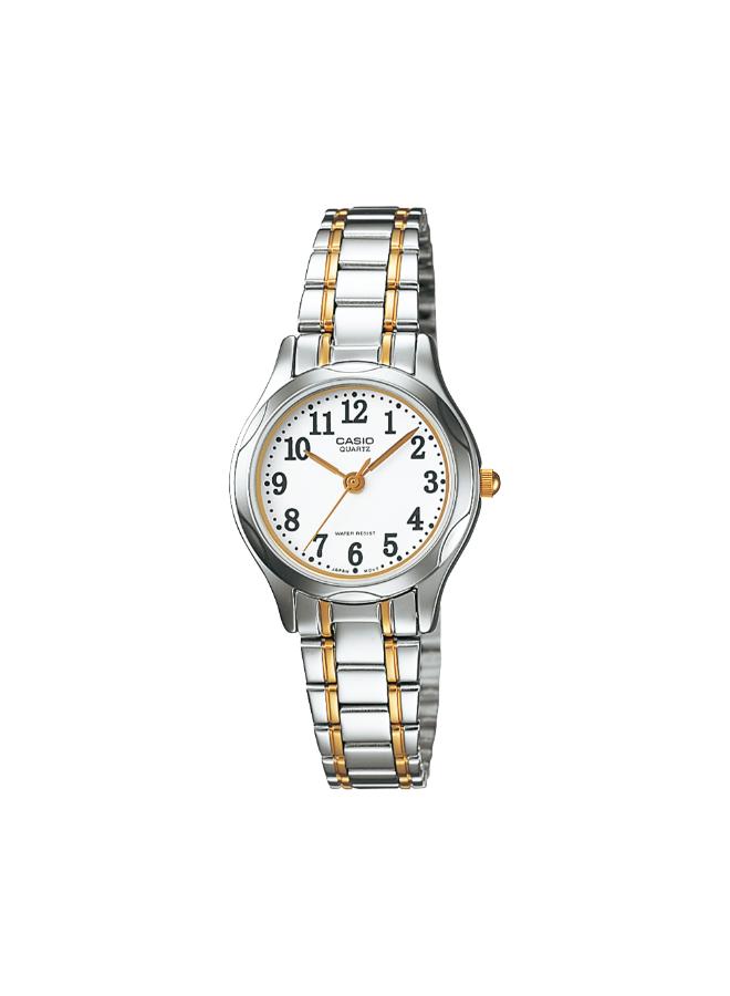 ساعة كاسيو نسائية تناظرية بمينا أبيض | LTP-1275SG-7BDF-women-watchesandjewellery-watches-image-1