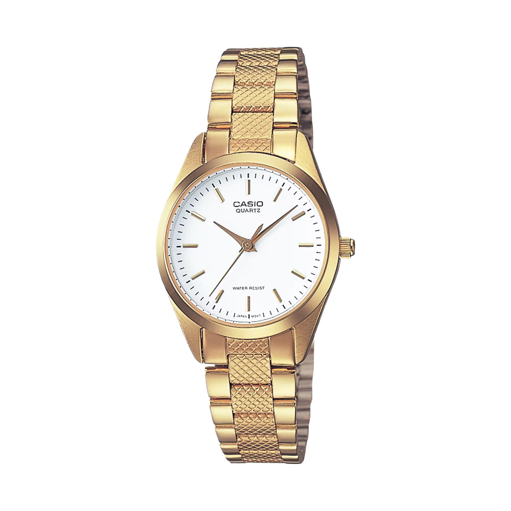 ساعة كاسيو نسائية تناظرية بمينا أبيض | LTP-1274G-7ADF-women-watchesandjewellery-watches-image-1