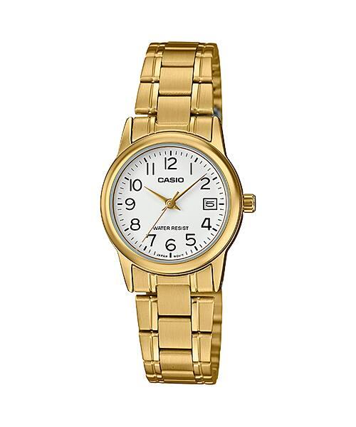 CASIO Women's Analog White Dial Watch  | LTP-V002G-7BUDF-women-watchesandjewellery-watches-image-1
