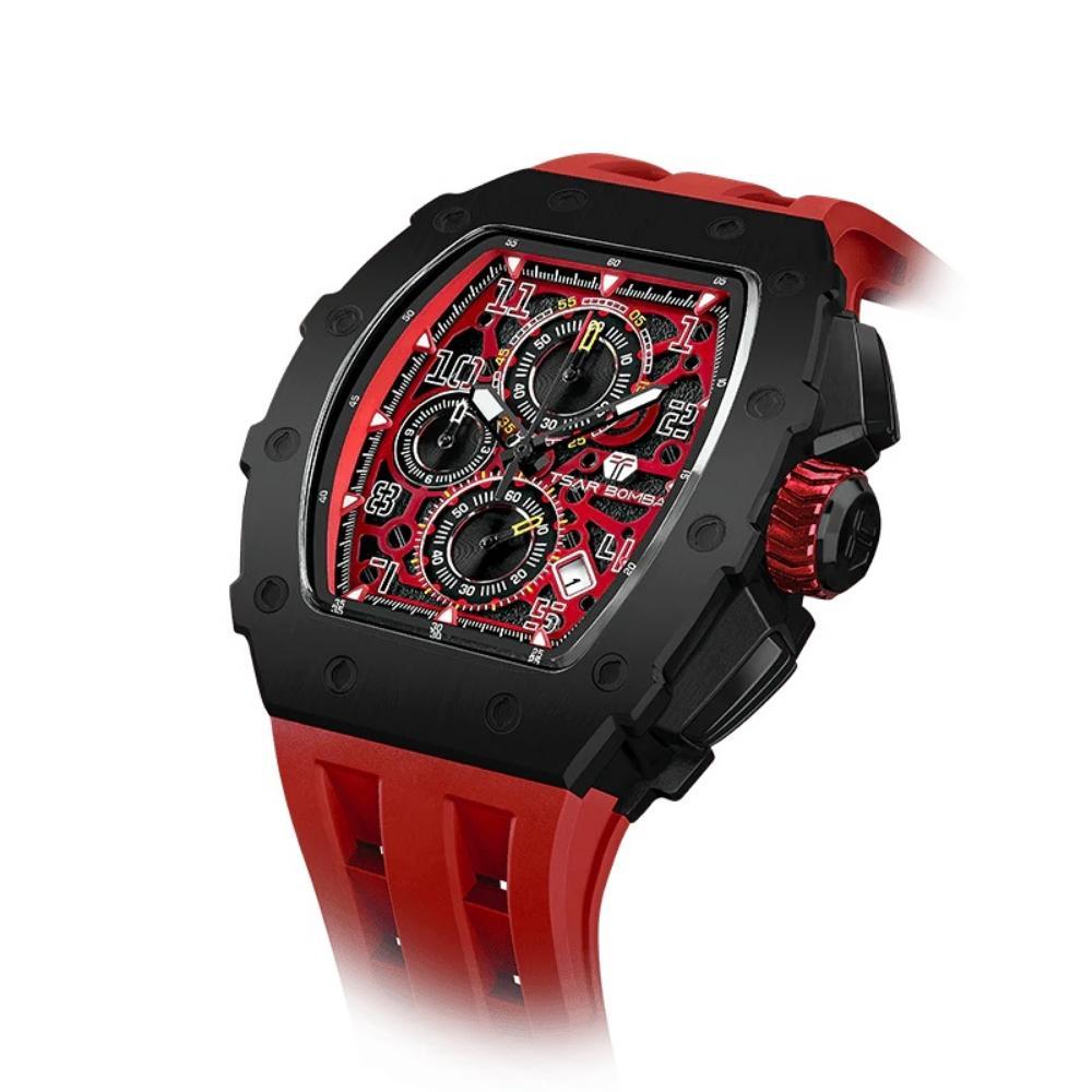 Tsar Bomba Men's Analog Red Dial Watch  | TB8204Q-37-men-watchesandjewellery-watches-image-3