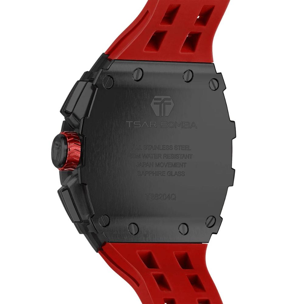 Tsar Bomba Men's Analog Red Dial Watch  | TB8204Q-37-men-watchesandjewellery-watches-image-4