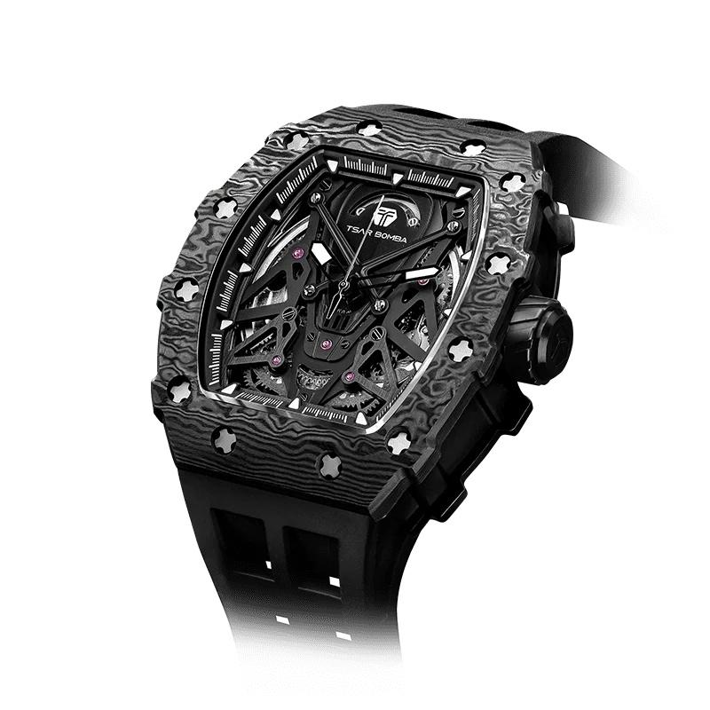 ساعة تسار بومبا الرجالية الأوتوماتيكية ذات المينا السوداء | TB8207CF-31-men-watchesandjewellery-watches-image-2