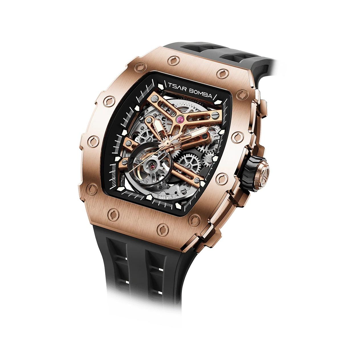 Tsar Bomba Men's Automatic ROSE GOLD Dial Watch  | TB8208A-46-men-watchesandjewellery-watches-image-3
