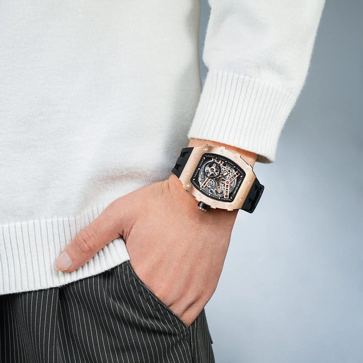 Tsar Bomba Men's Automatic ROSE GOLD Dial Watch  | TB8208A-46-men-watchesandjewellery-watches-image-4