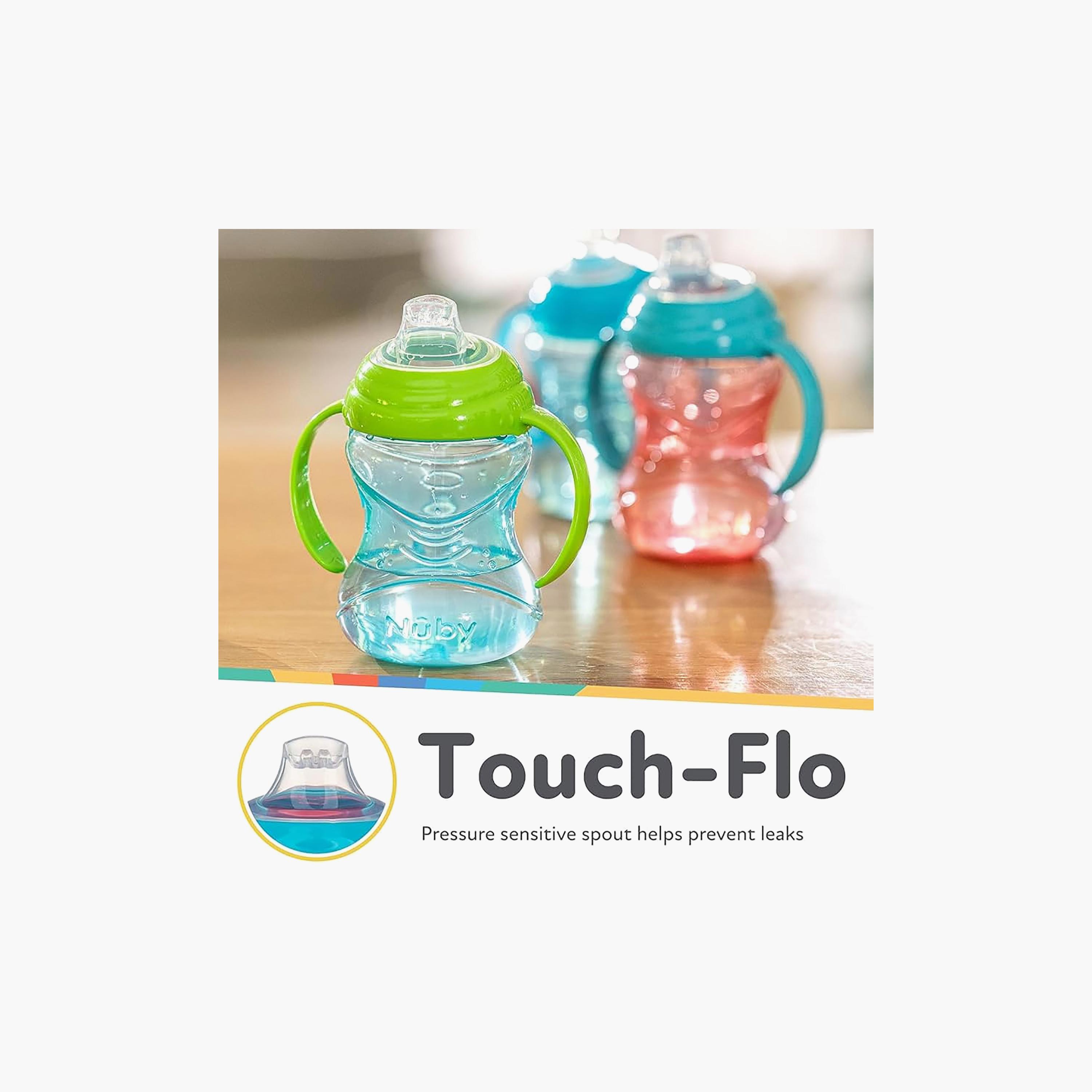 Nuby Grip & Sip Spill Resistant Training Cup with Handles - Assorted - 240 ml-baby-feeding-mealtimeessentials-image-4