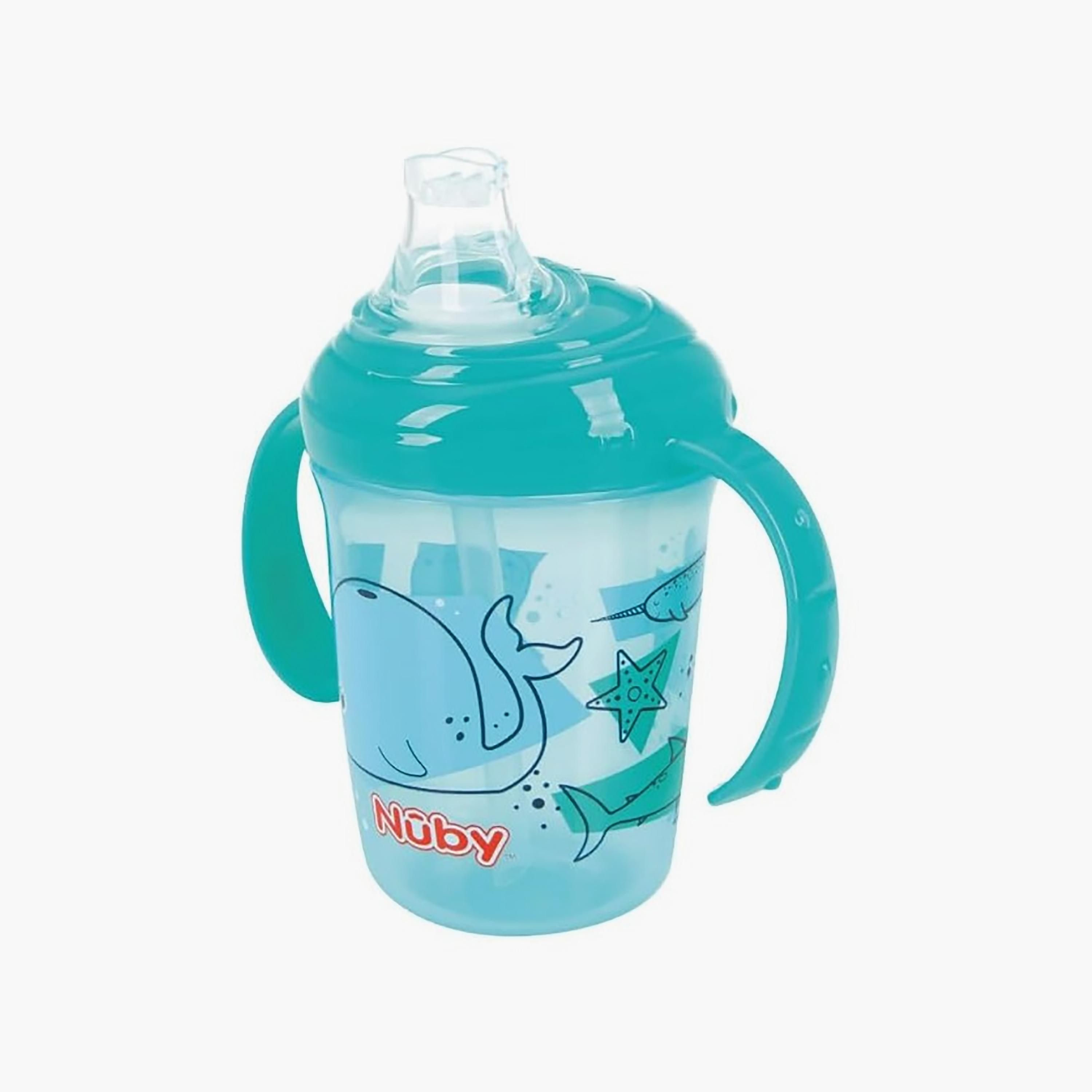 كوب تدريب بمقابض ومقاوم للسكب جريب أند سيب ألوان متنوعة سعة 350 مل من نوبي-baby-feeding-mealtimeessentials-image-1
