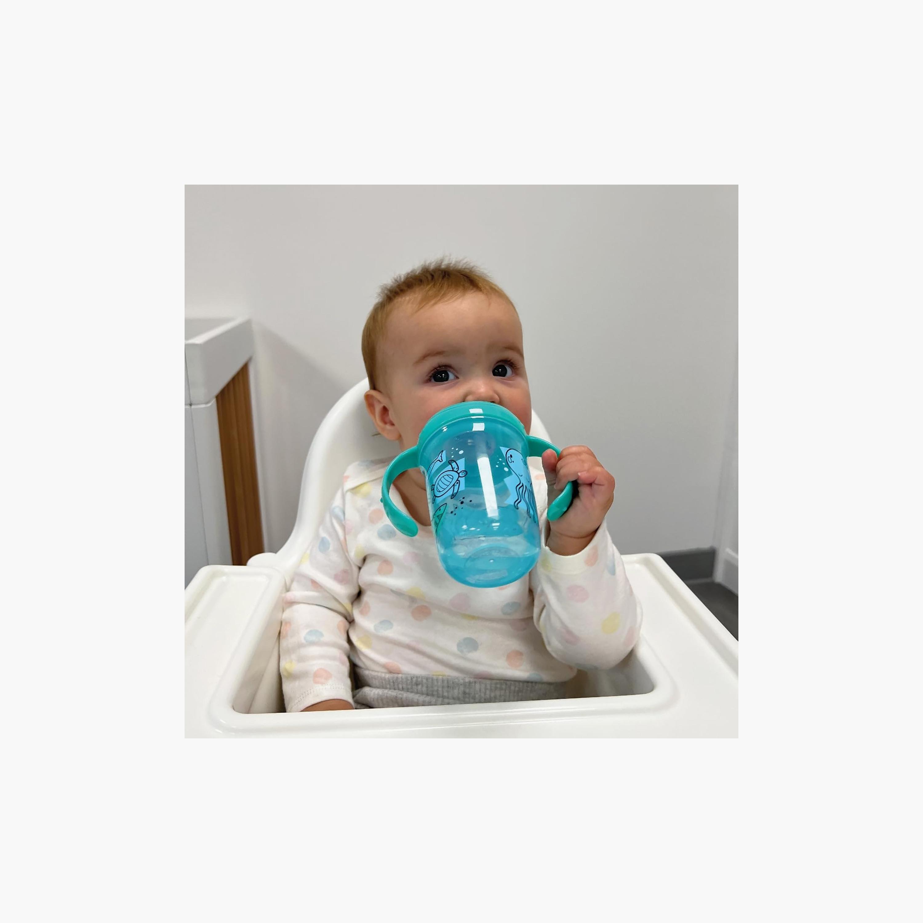 كوب تدريب بمقابض ومقاوم للسكب جريب أند سيب ألوان متنوعة سعة 350 مل من نوبي-baby-feeding-mealtimeessentials-image-3