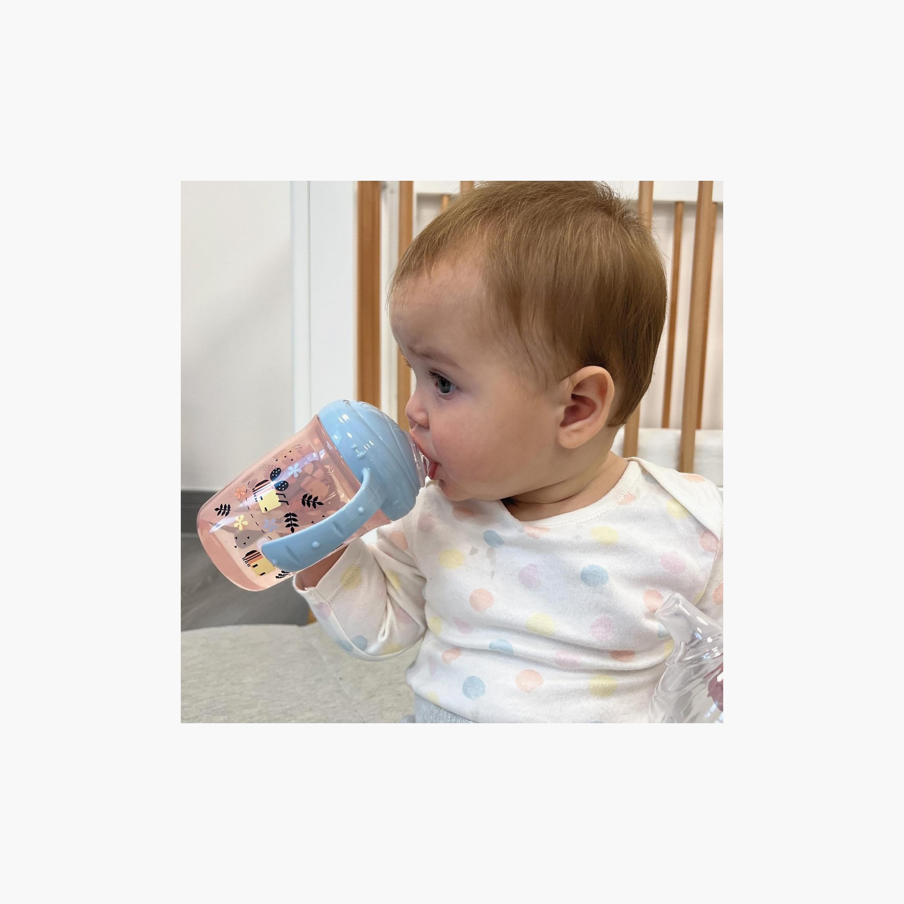 كوب تدريب بمقابض ومقاوم للسكب جريب أند سيب ألوان متنوعة سعة 350 مل من نوبي-baby-feeding-mealtimeessentials-image-4