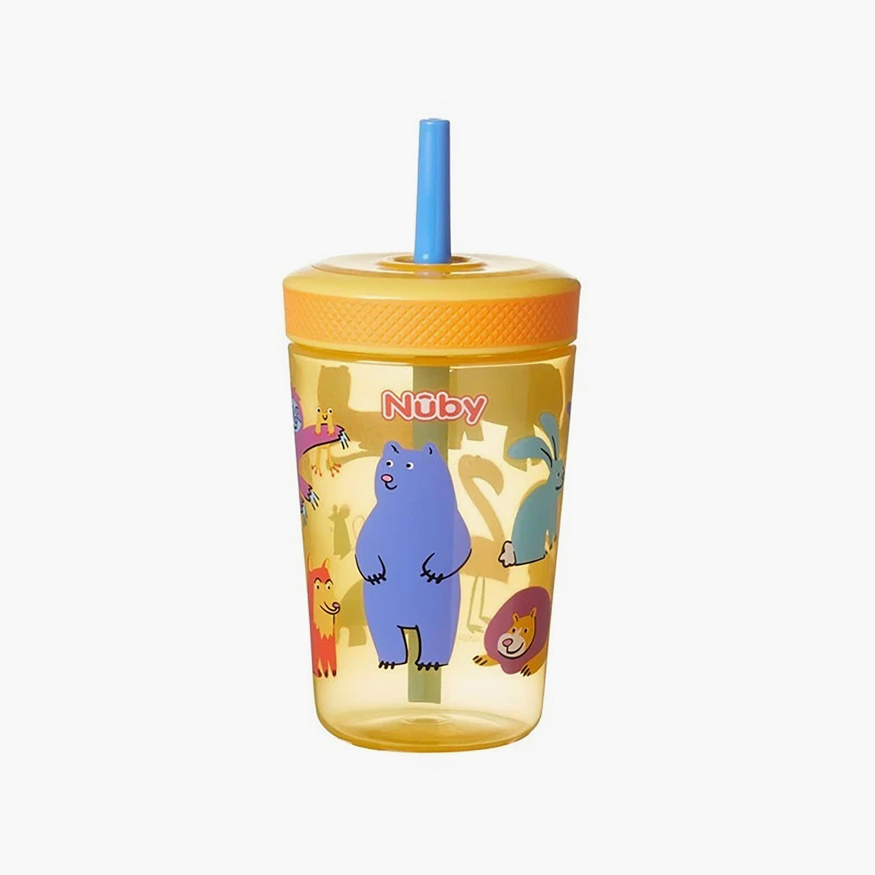 Nuby Sip It Swirler Straw Cup with Leak Resistant -Assorted - 443 ml-baby-feeding-mealtimeessentials-image-1