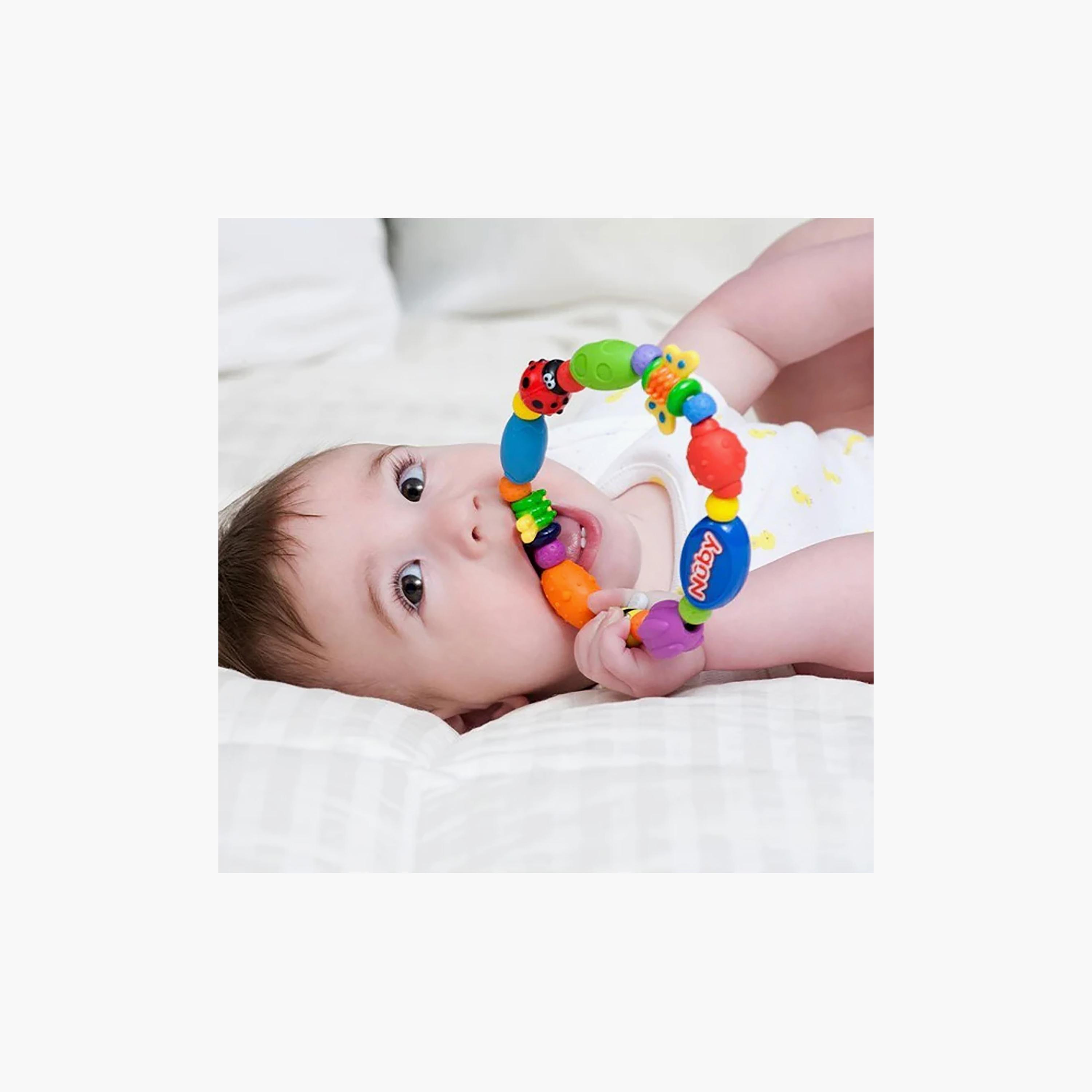 لعبة عضاضة حسية متعددة الملمس باغ أيه لوب من نوبي-toys-babyandtoddlertoys-rattlesandteethers-image-4