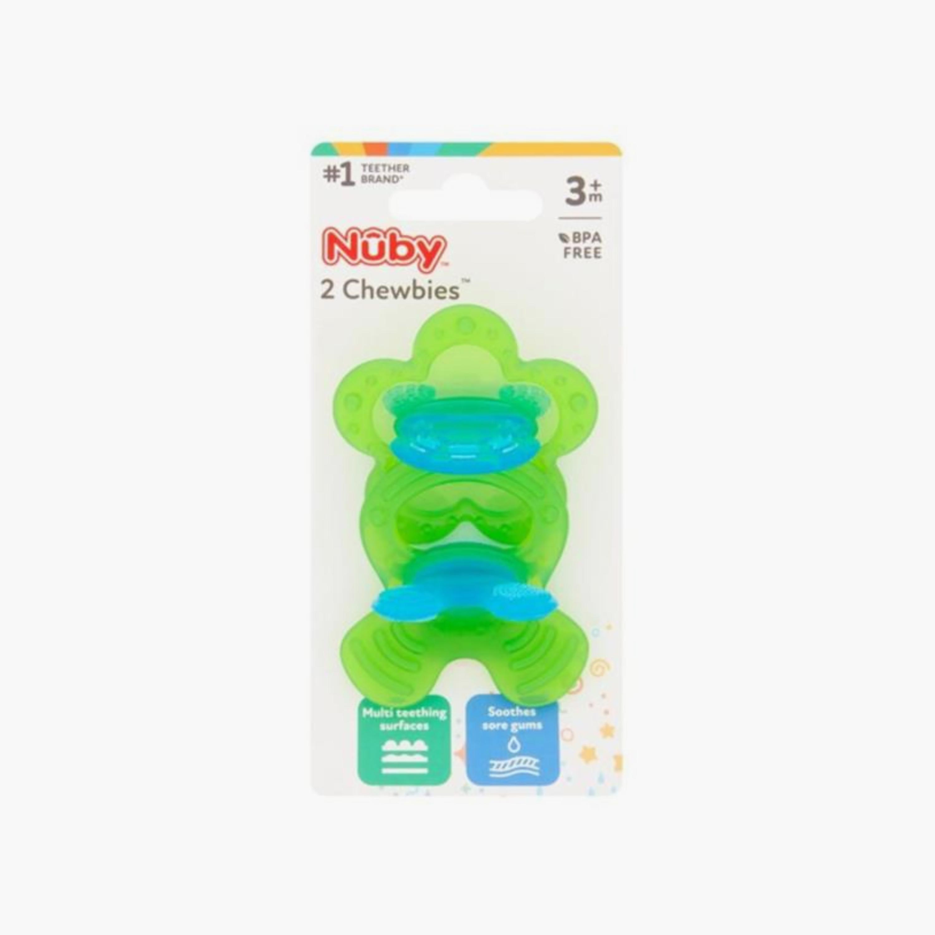Nuby 2-Piece Soft Silicone Chewbies Teether Toy-toys-babyandtoddlertoys-rattlesandteethers-image-5