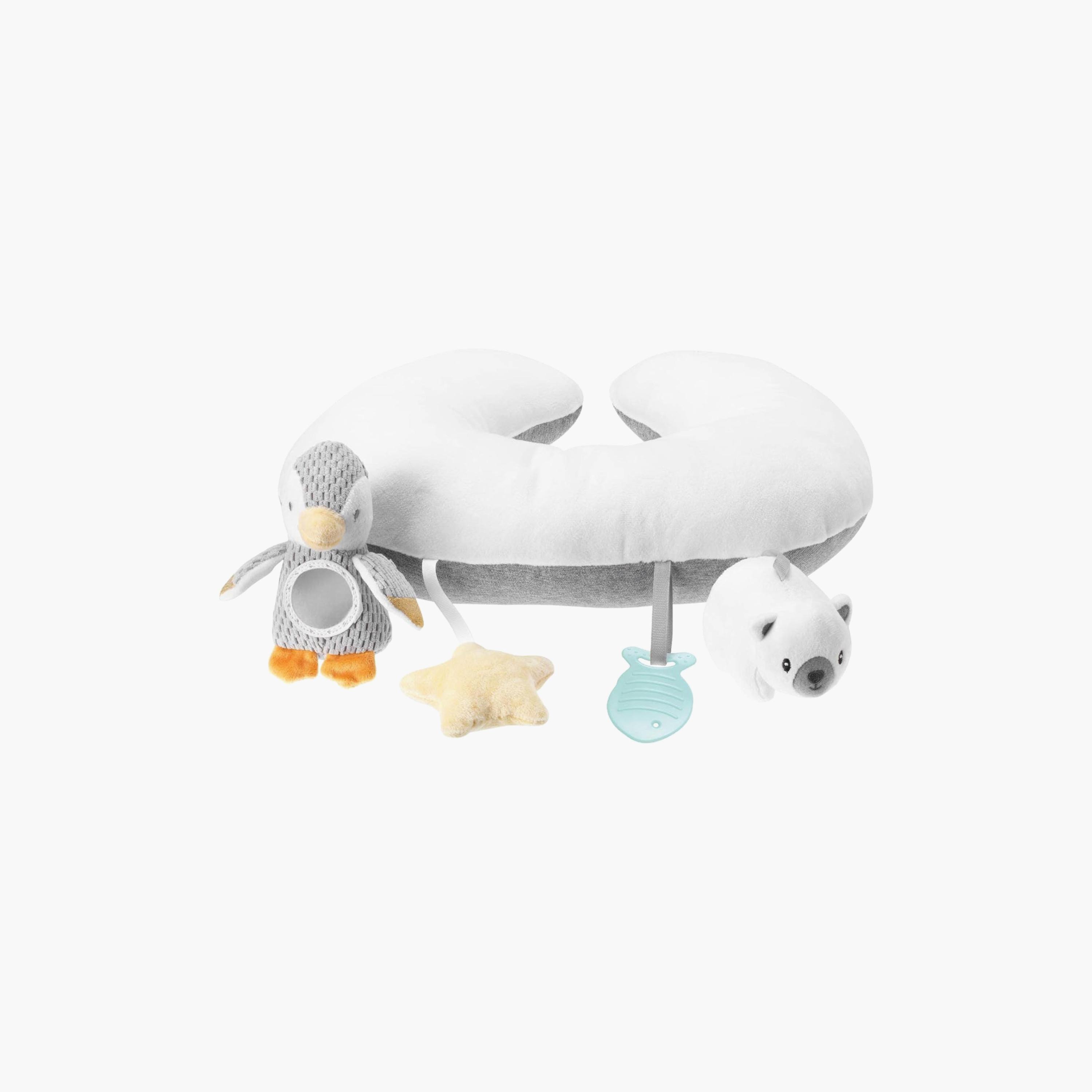 Nuby Nursery Tummy Time Pillow with Attached Teether & Plush Toys-baby-nursery-babybedding-image-1