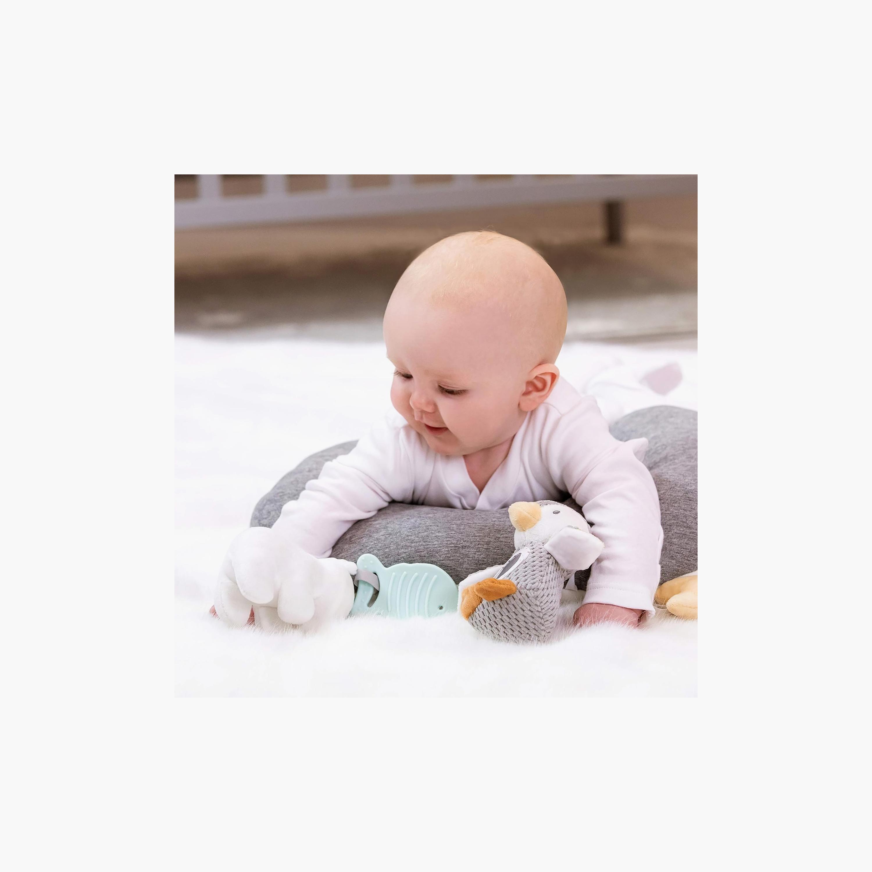 Nuby Nursery Tummy Time Pillow with Attached Teether & Plush Toys-baby-nursery-babybedding-image-4