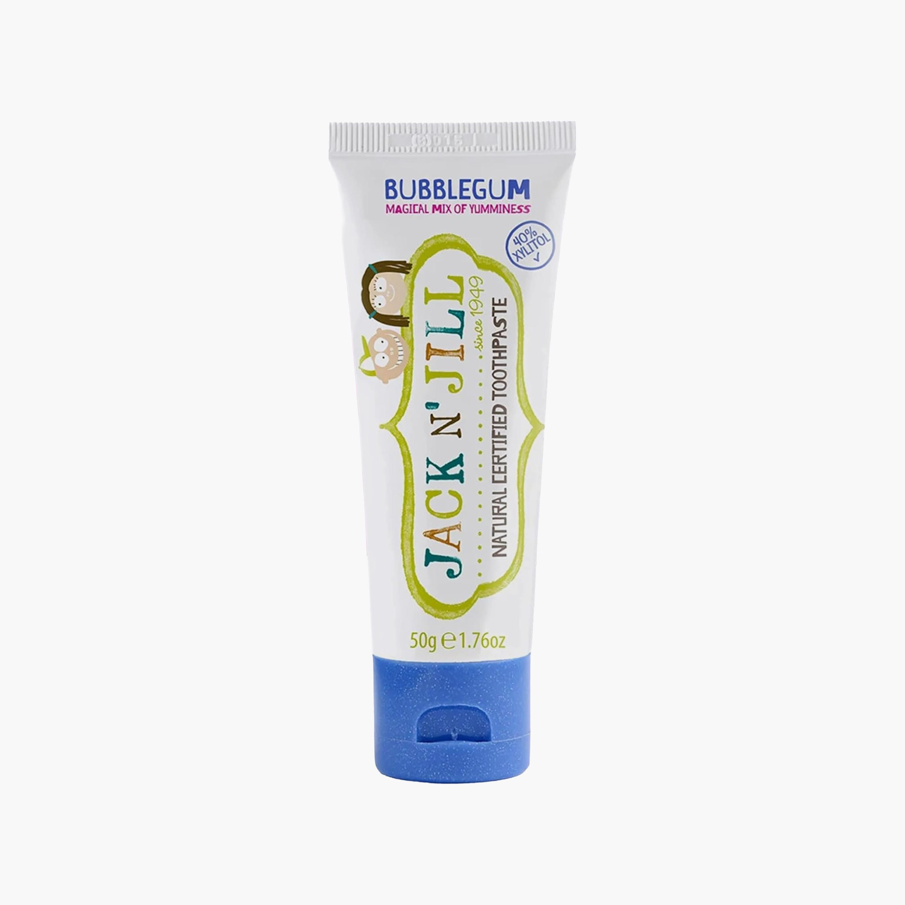 Jack and Jill Natural Toothpaste - Bubble Gum - 50 gm-baby-bathandcare-oralcare-teethanddentalcare-image-1