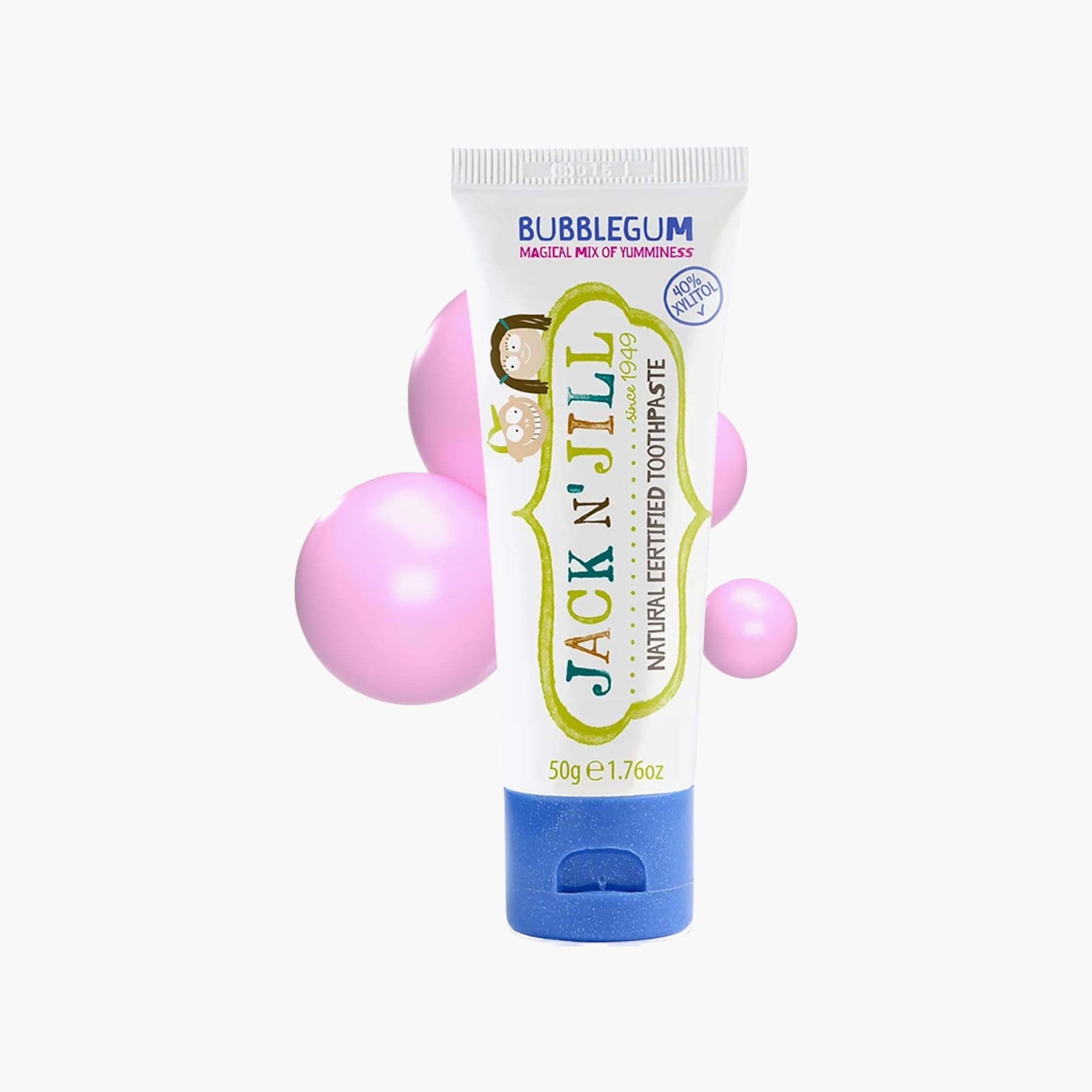 Jack and Jill Natural Toothpaste - Bubble Gum - 50 gm-baby-bathandcare-oralcare-teethanddentalcare-image-2