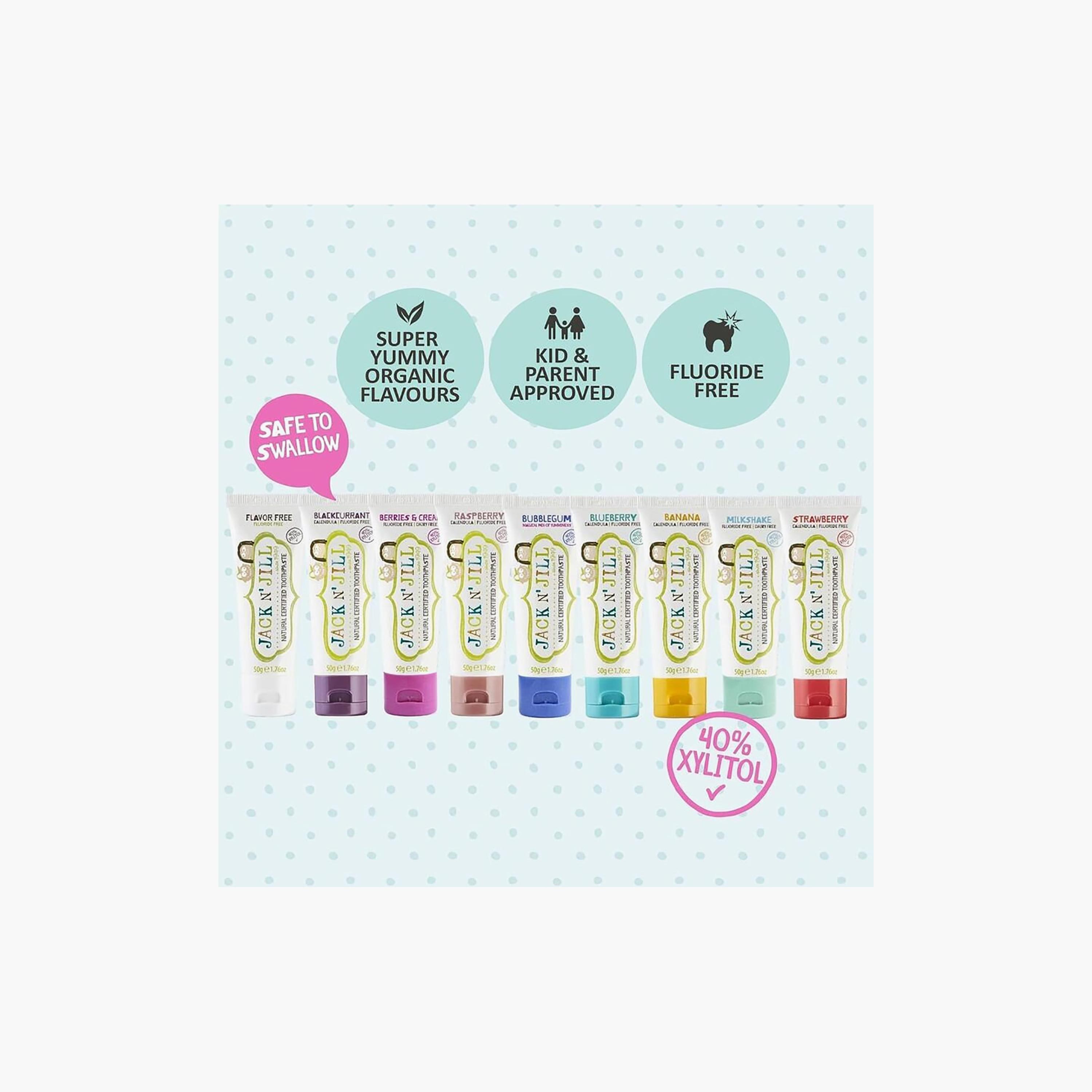 معجون أسنان طبيعي للأطفال بنكهة الفراولة 200 جم من جاك أند جيل-baby-bathandcare-oralcare-teethanddentalcare-image-4
